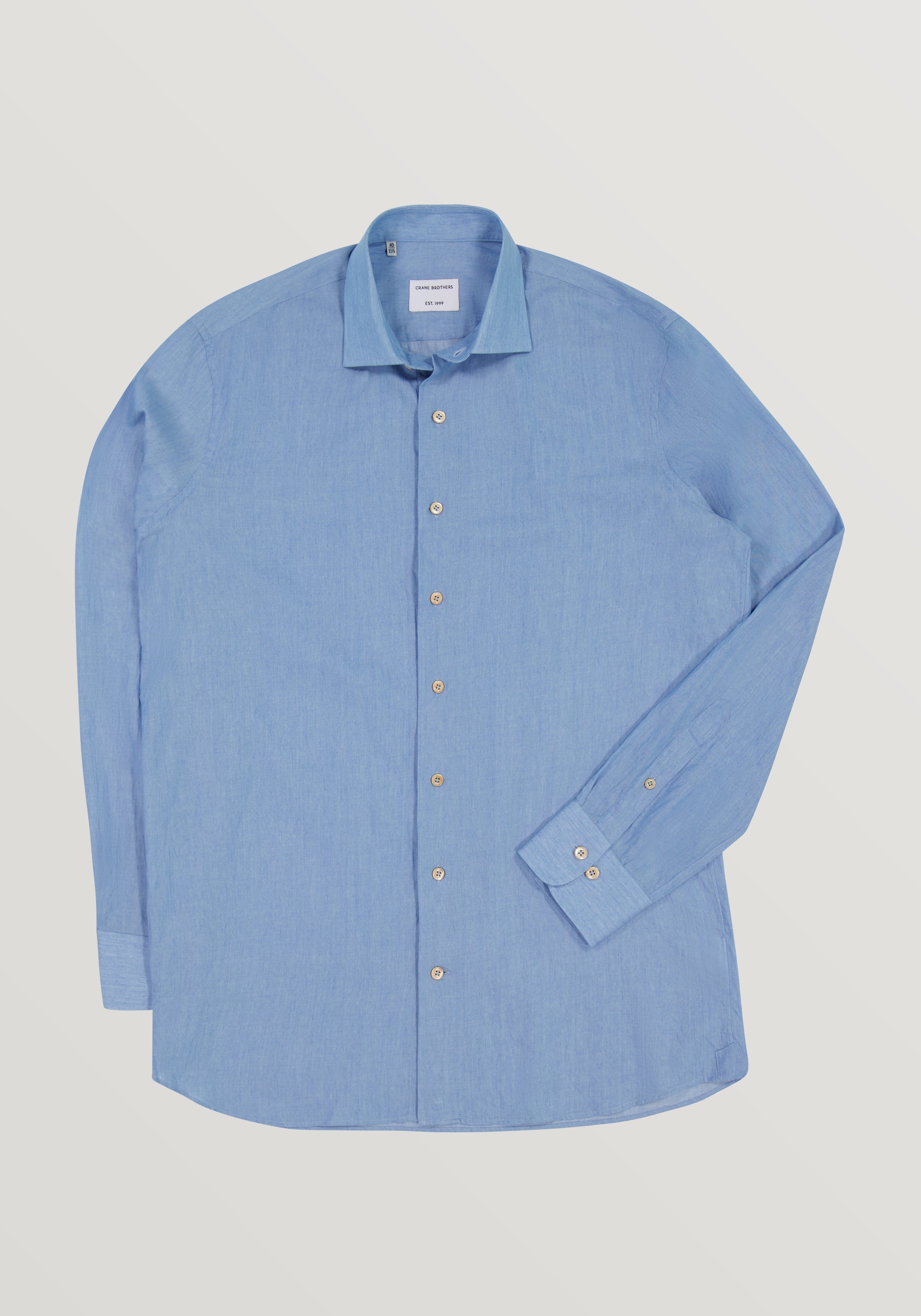 Lightweight Denim Shirt - Mid Blue