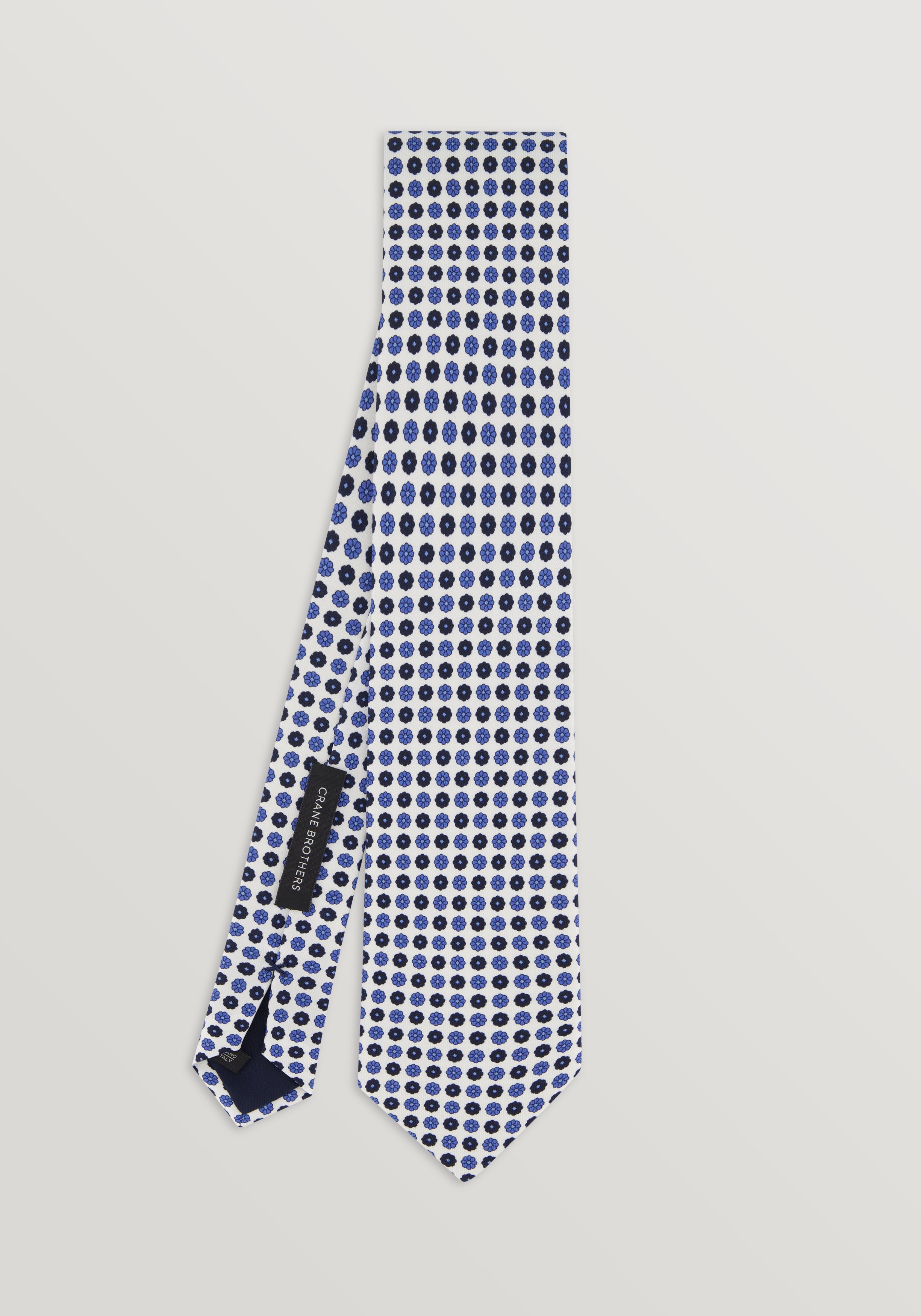 Silk Anemone Floral Tie - Sky