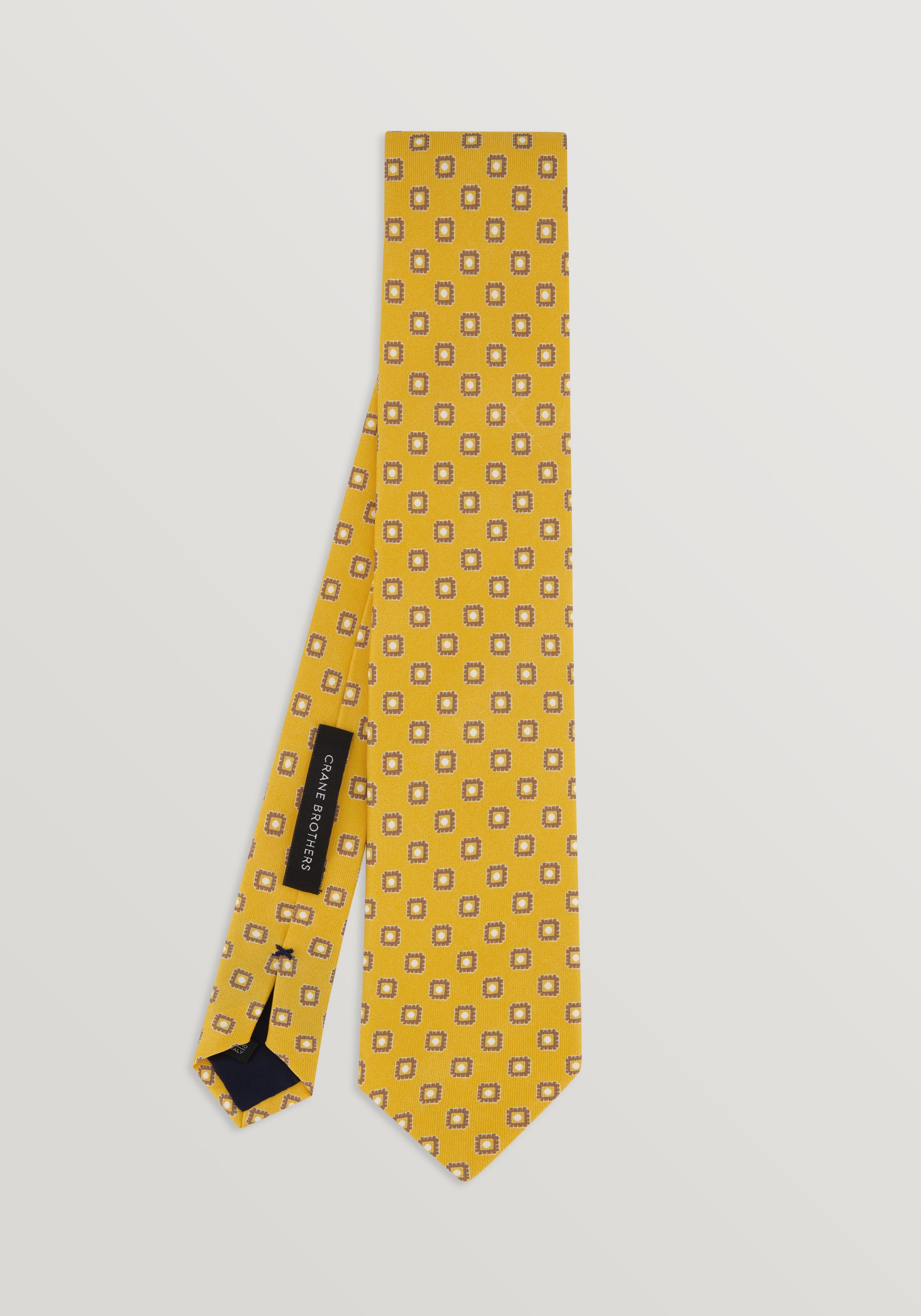 Silk Medallion Tie - Butter