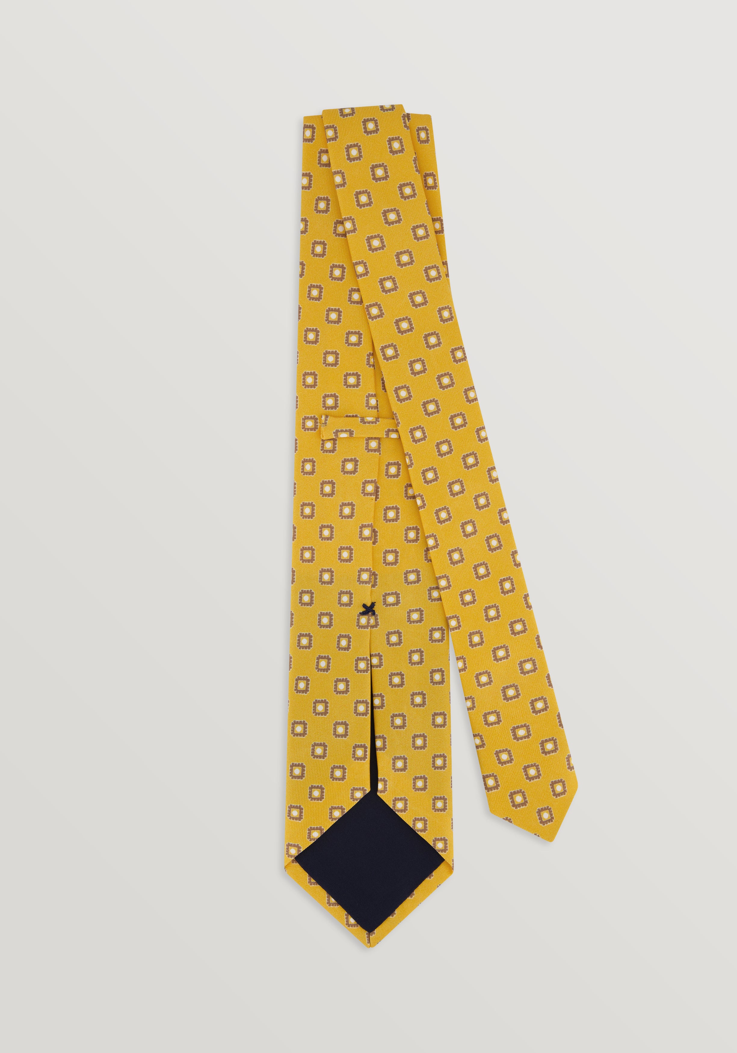 Silk Medallion Tie - Butter