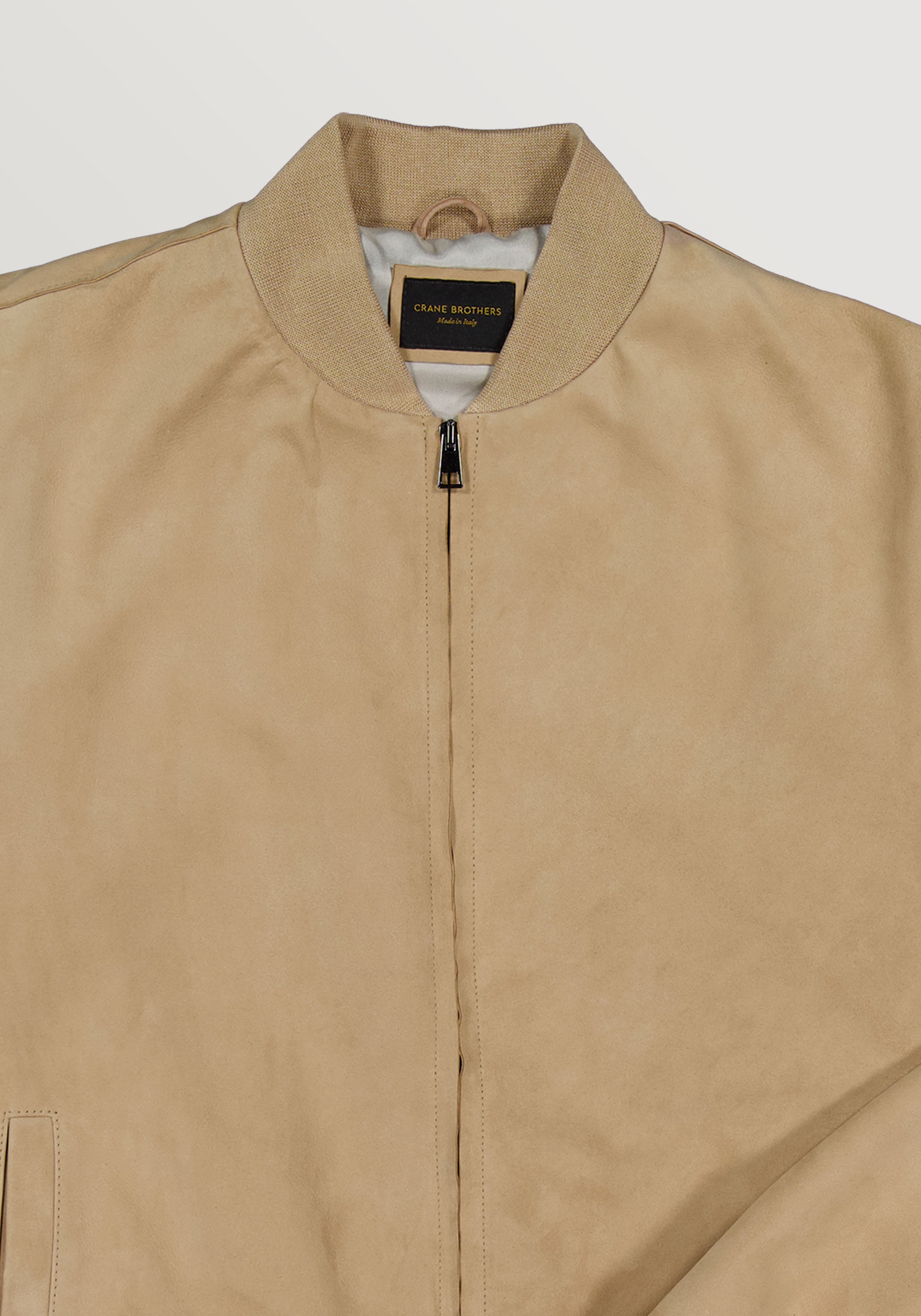Suede Bomber Jacket - Vanilla