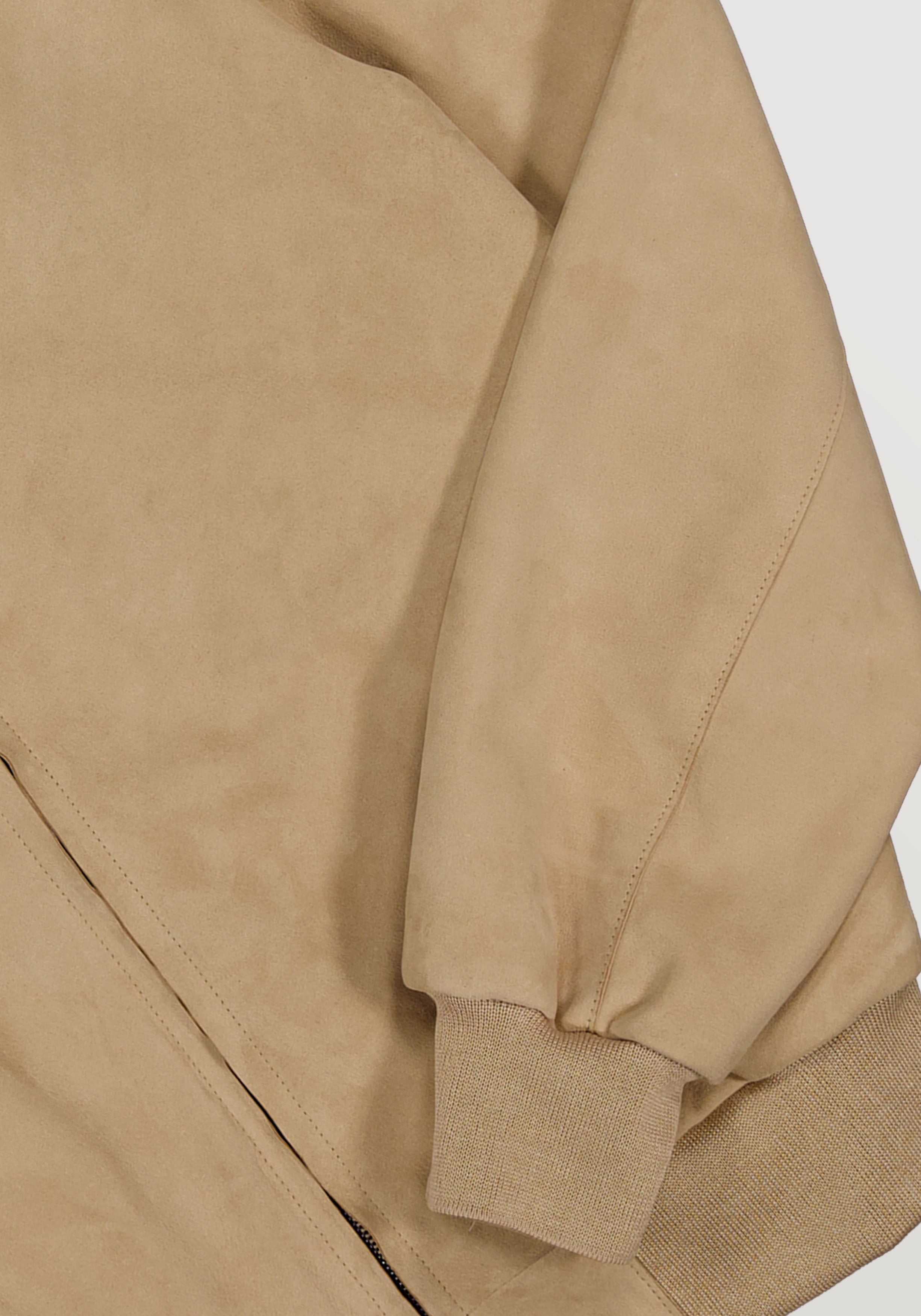 Suede Bomber Jacket - Vanilla