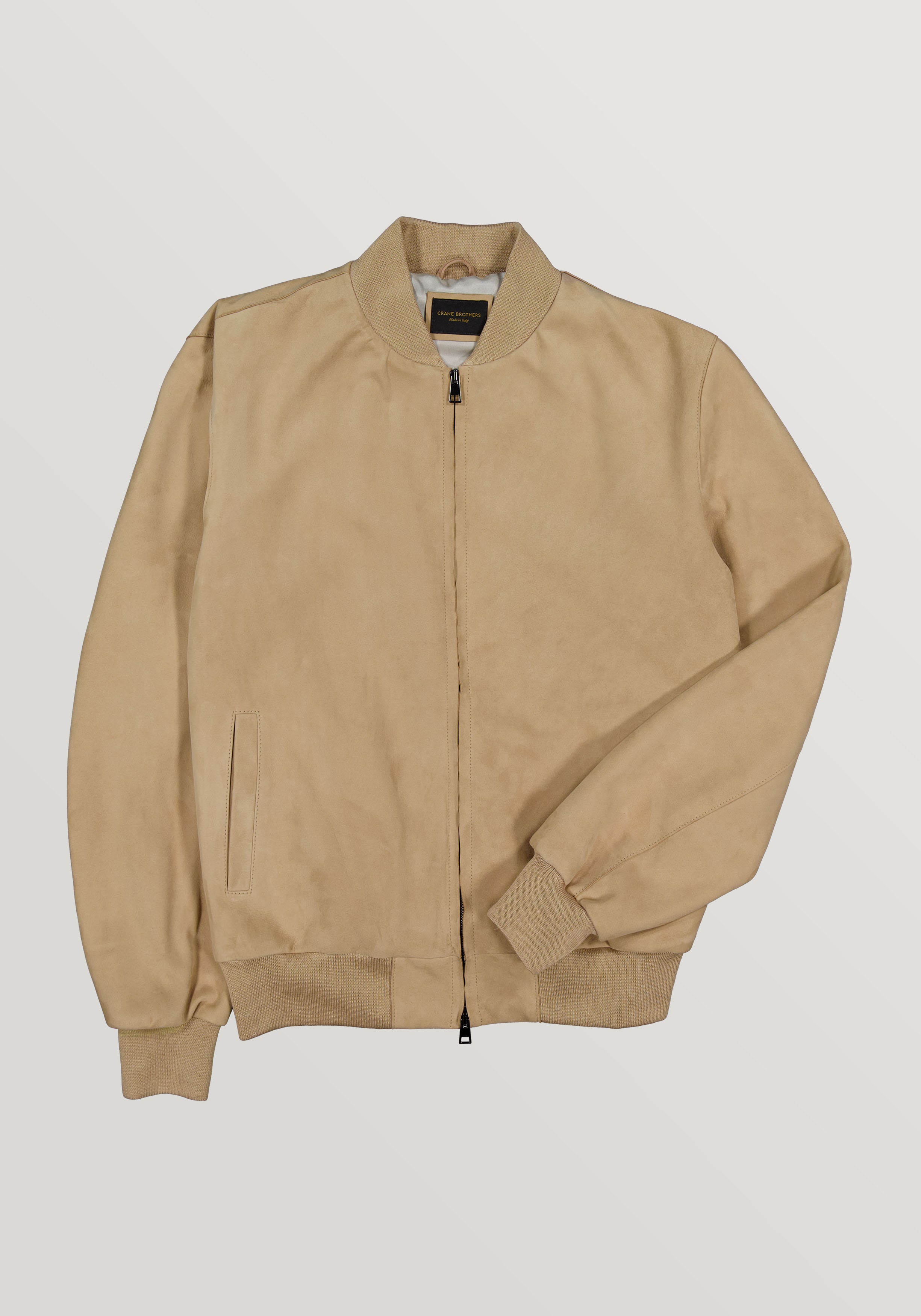 Suede Bomber Jacket - Vanilla