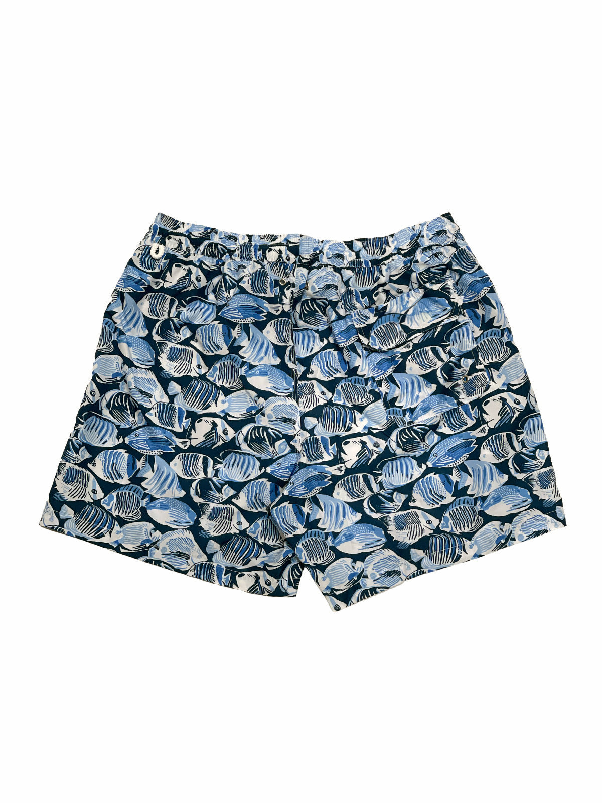 Tropical Fish Navy Swim Shorts - LUCKY LAST