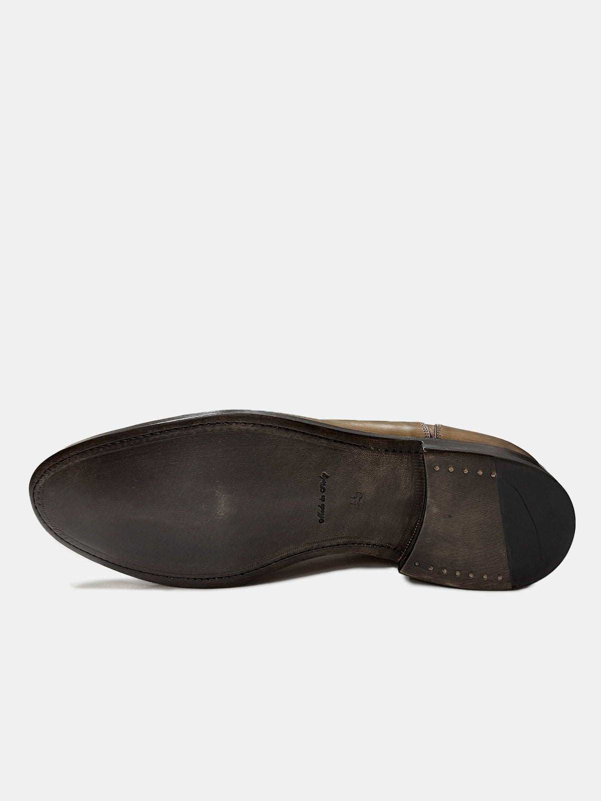 Tan Oxford Plain Tip Lace-up Shoe - Sample  - LUCKY LAST