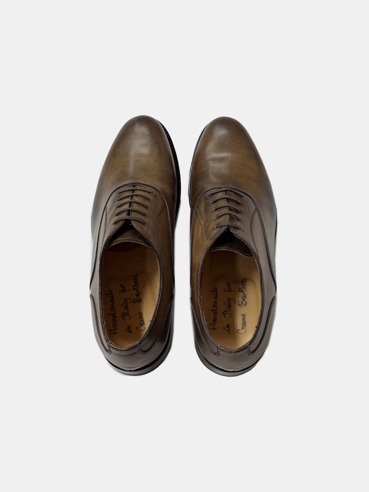 Tan Oxford Plain Tip Lace-up Shoe - Sample  - LUCKY LAST