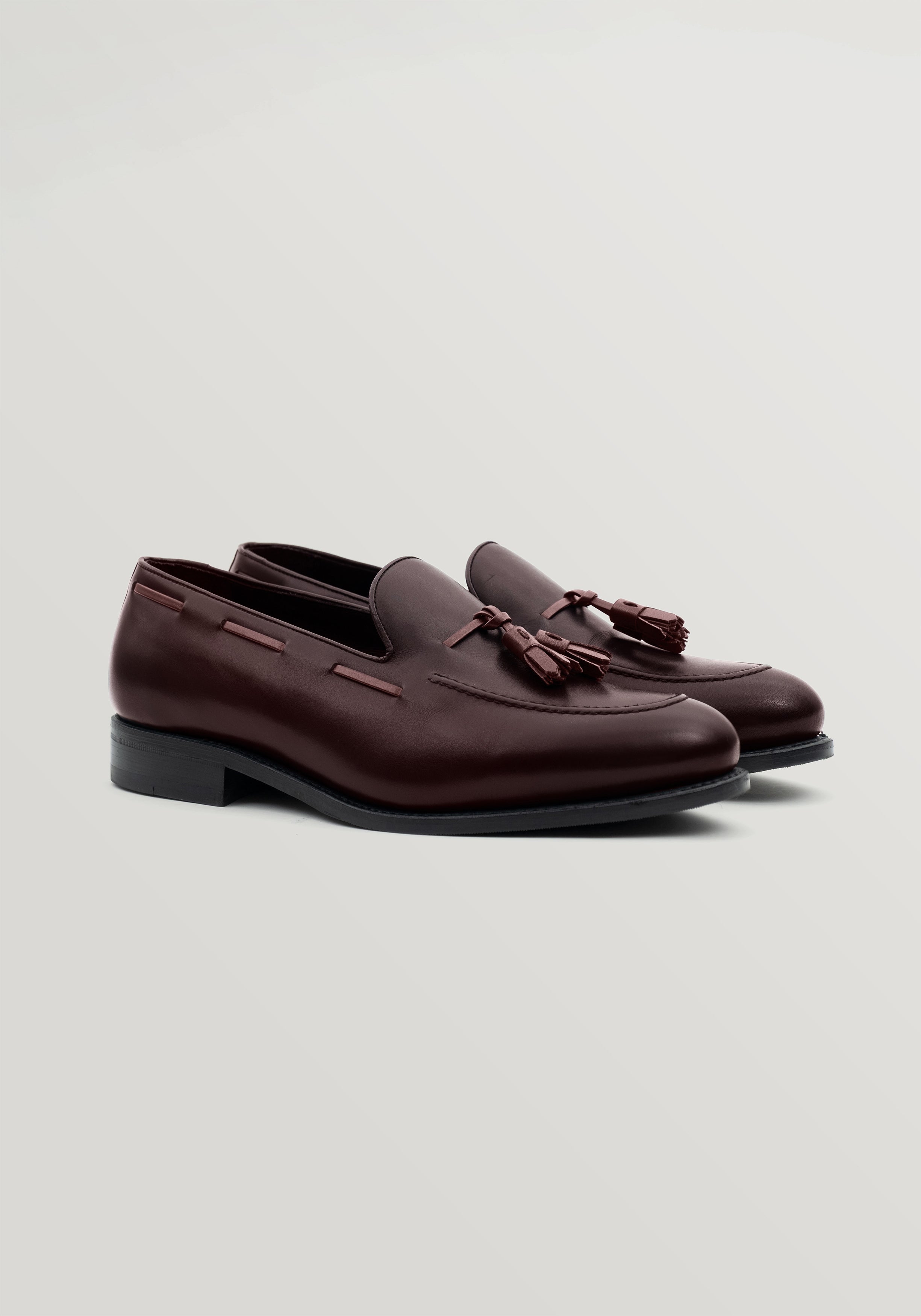 Calf Leather Tassel Loafer SAMPLE - Oxblood