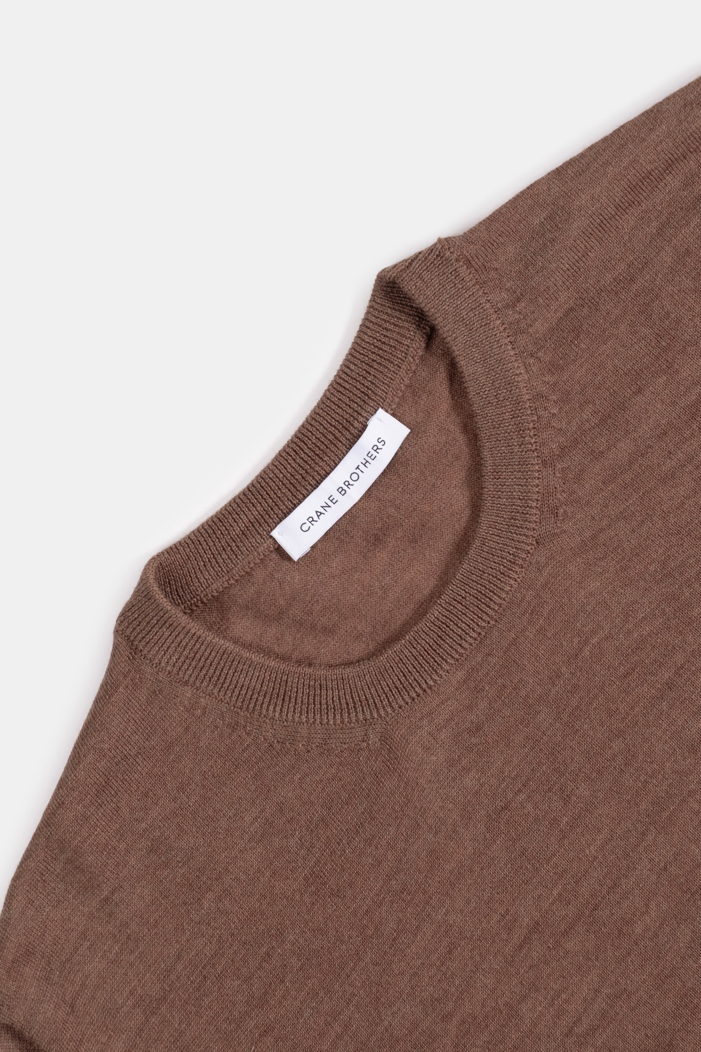 2 Ply Merino Crew Neck Sweater - Tussock
