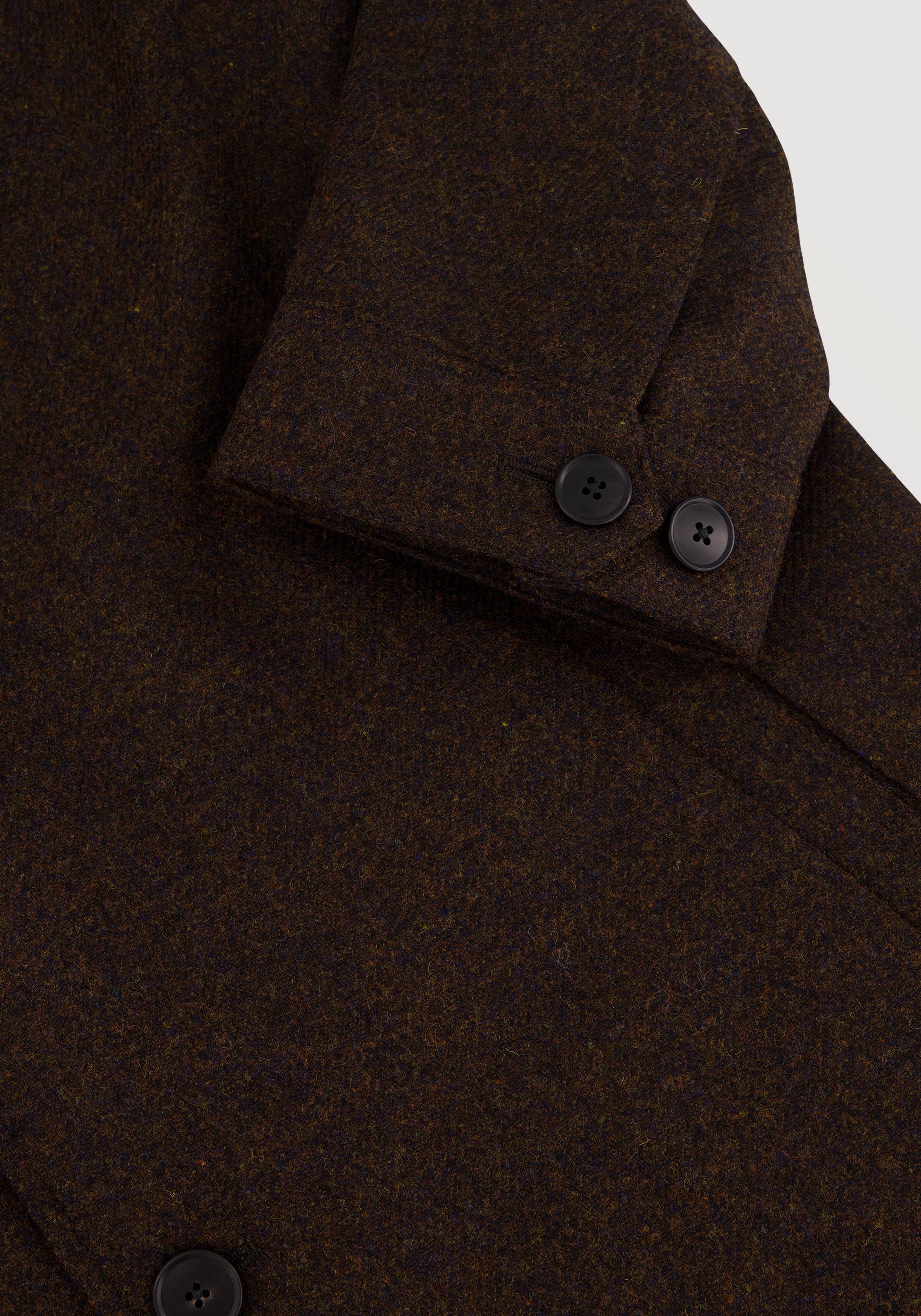 Tweed Chore Jacket - Mixed Brown