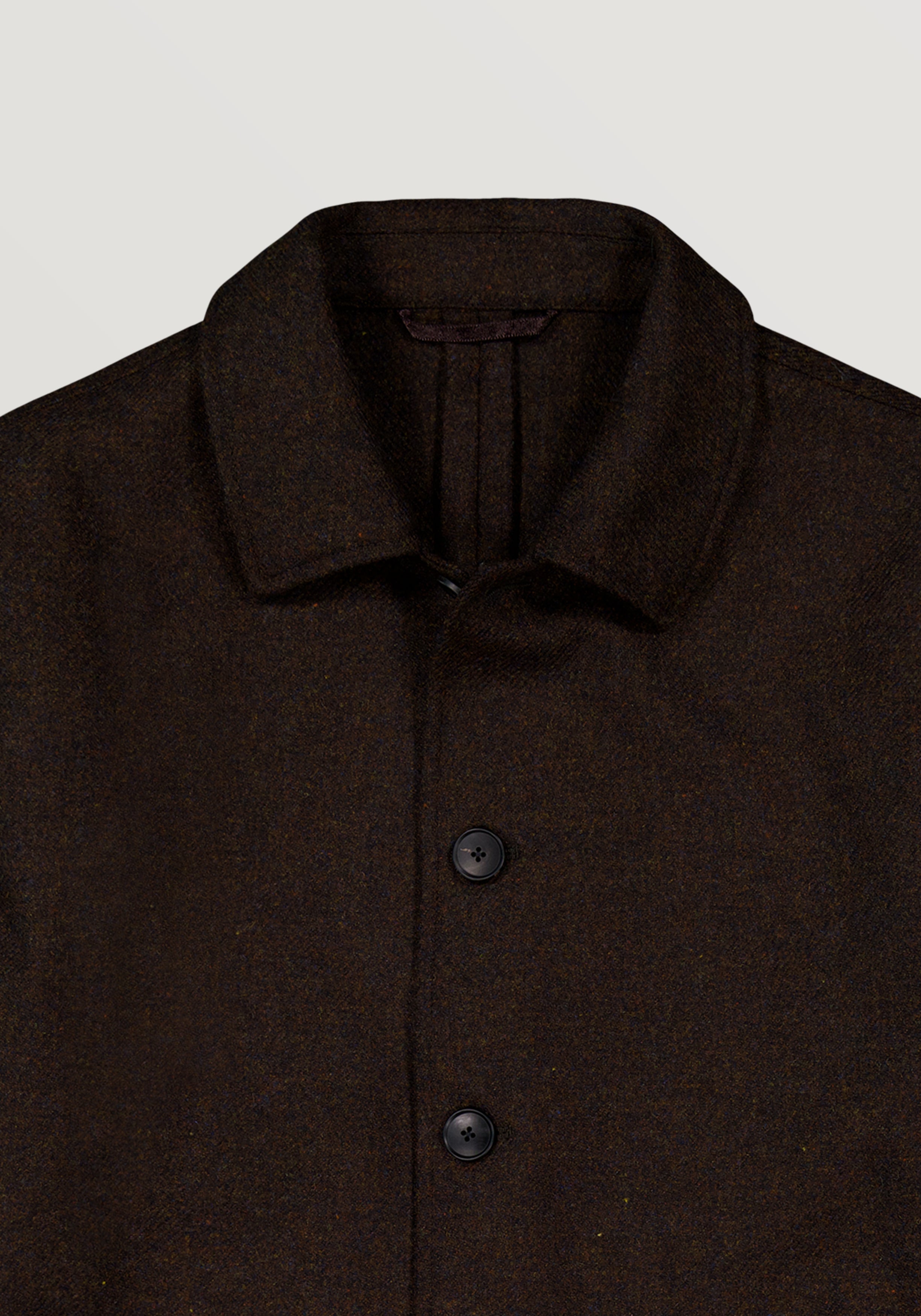 Tweed Chore Jacket - Mixed Brown