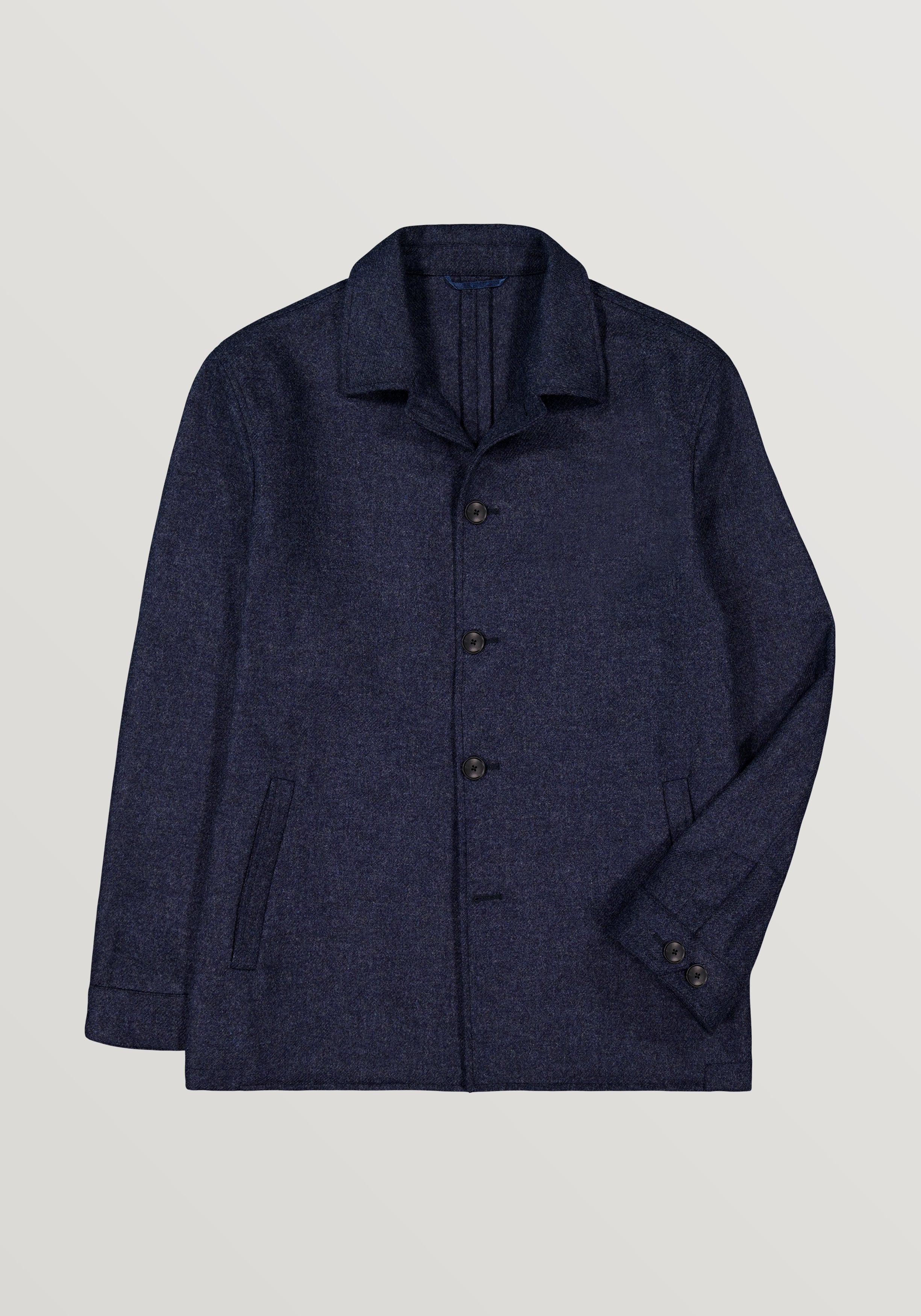 Tweed Chore Jacket - Mixed Dark Blue