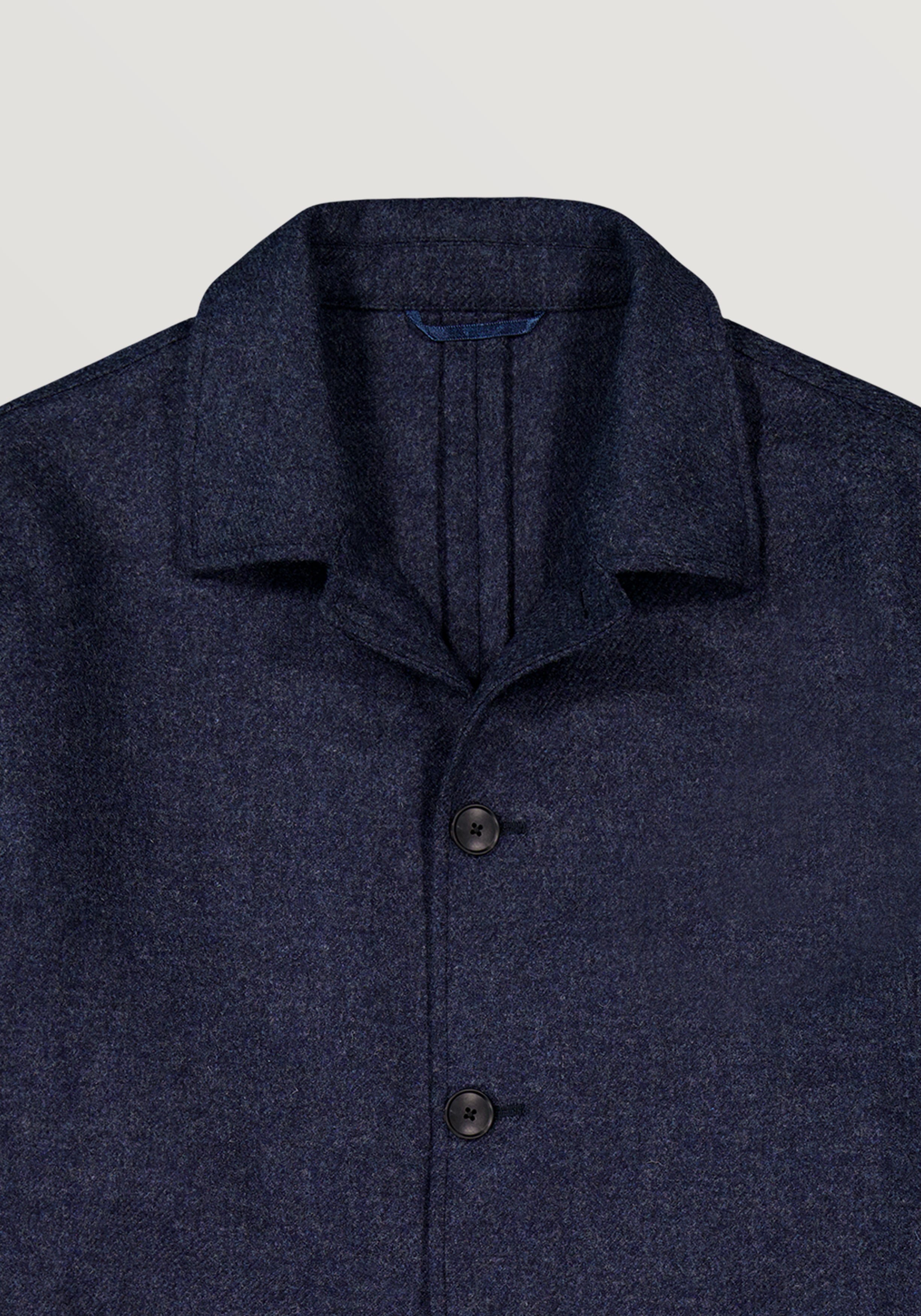 Tweed Chore Jacket - Mixed Dark Blue