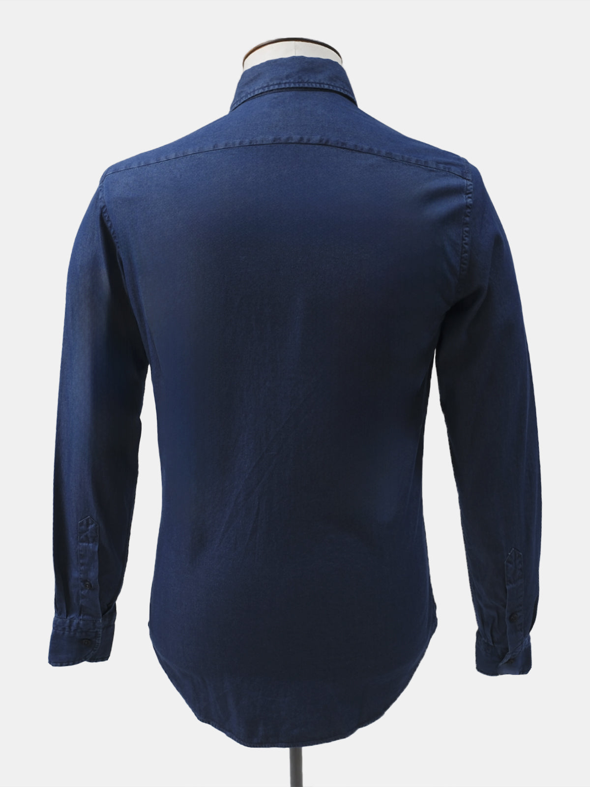 Blue Denim Cutaway Collar Shirt  - LUCKY LAST