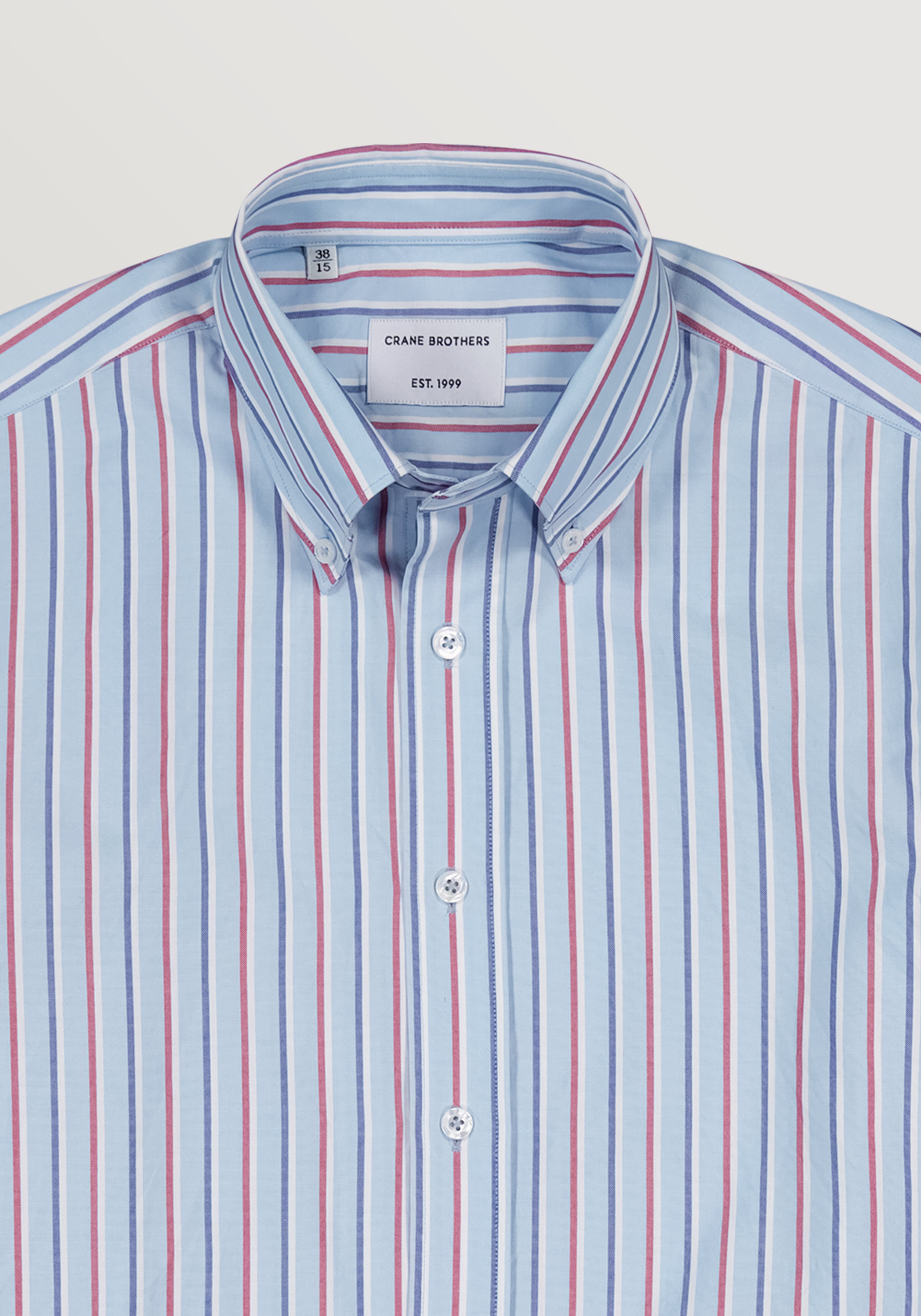 Whitmore Shirt - Blue & Red Stripe