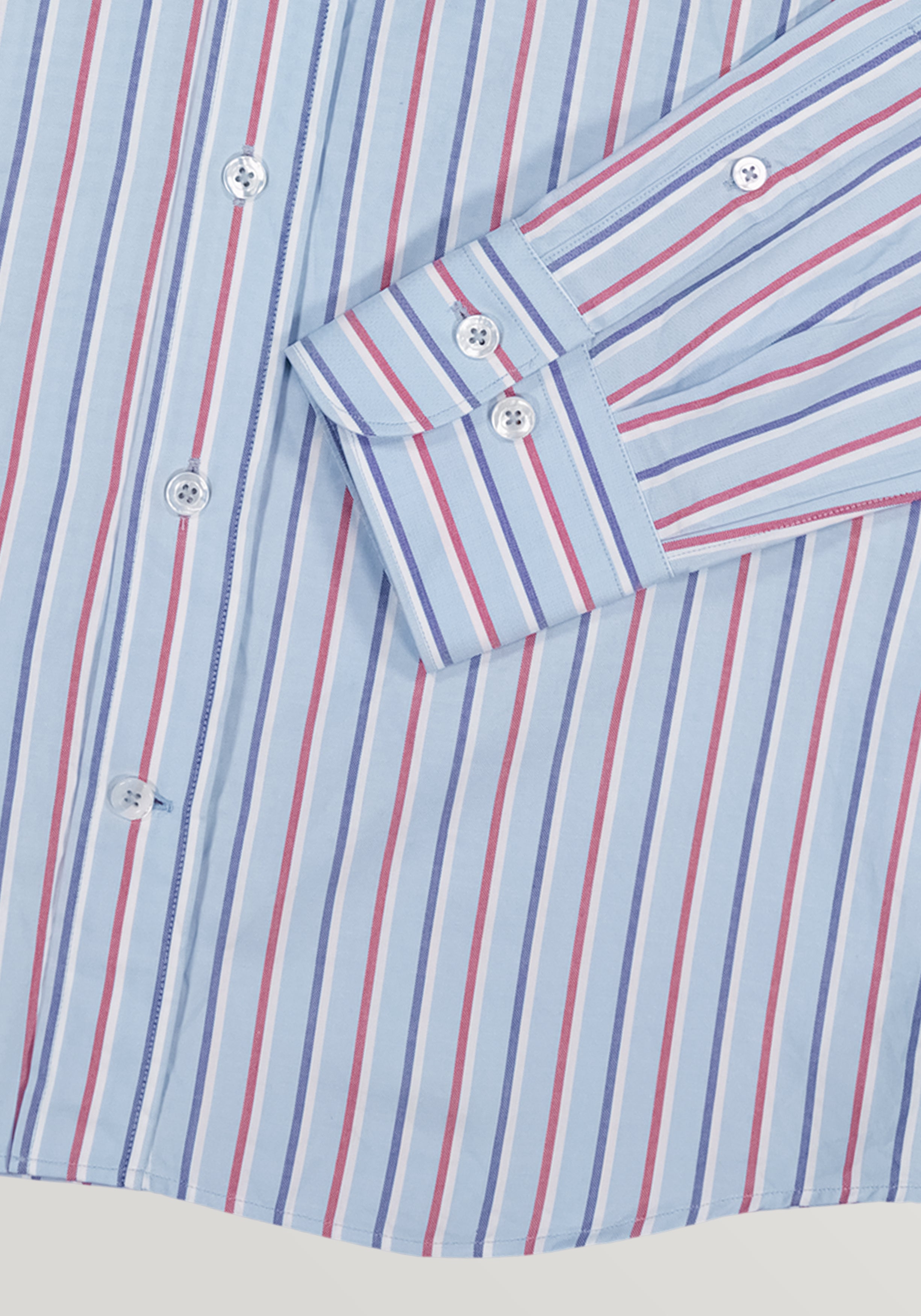 Whitmore Shirt - Blue & Red Stripe