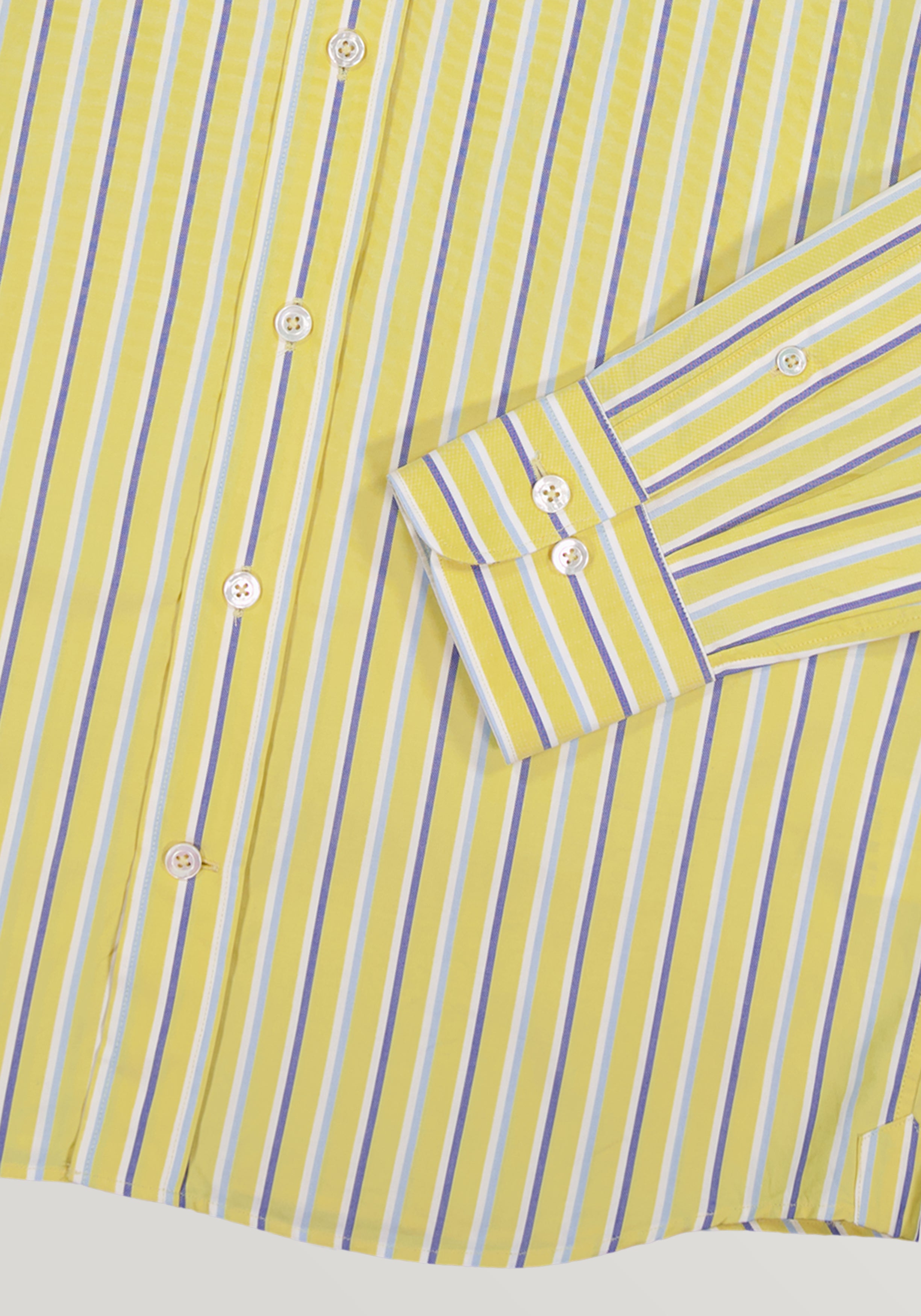 Whitmore Shirt - Yellow & Blue Stripe