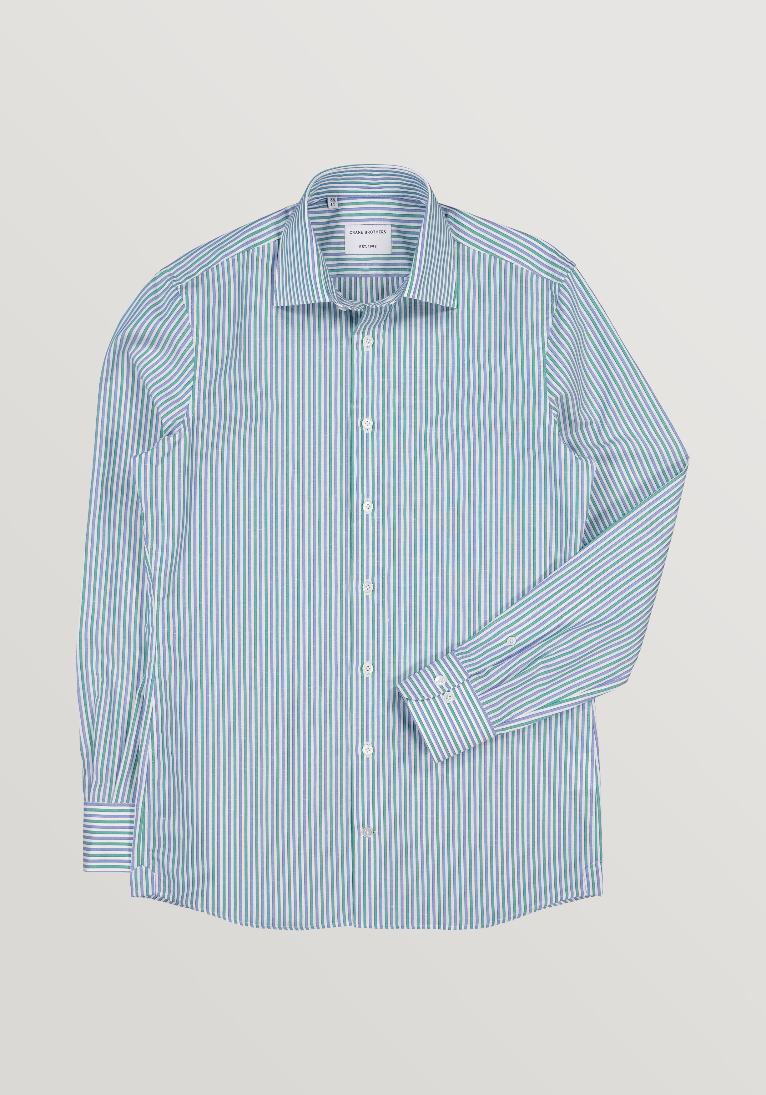 Winslow Shirt - Blue & Green Stripe