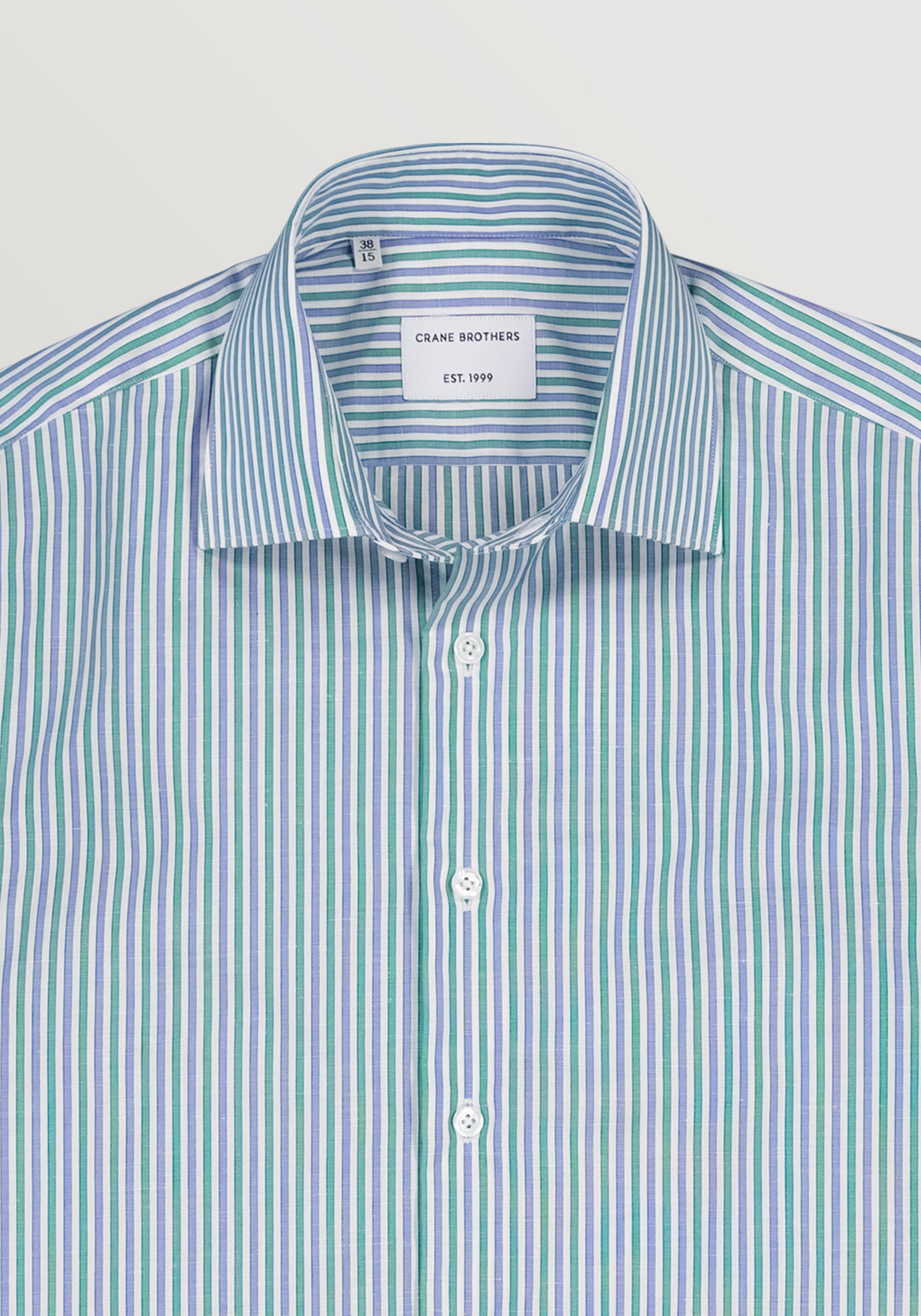 Winslow Shirt - Blue & Green Stripe