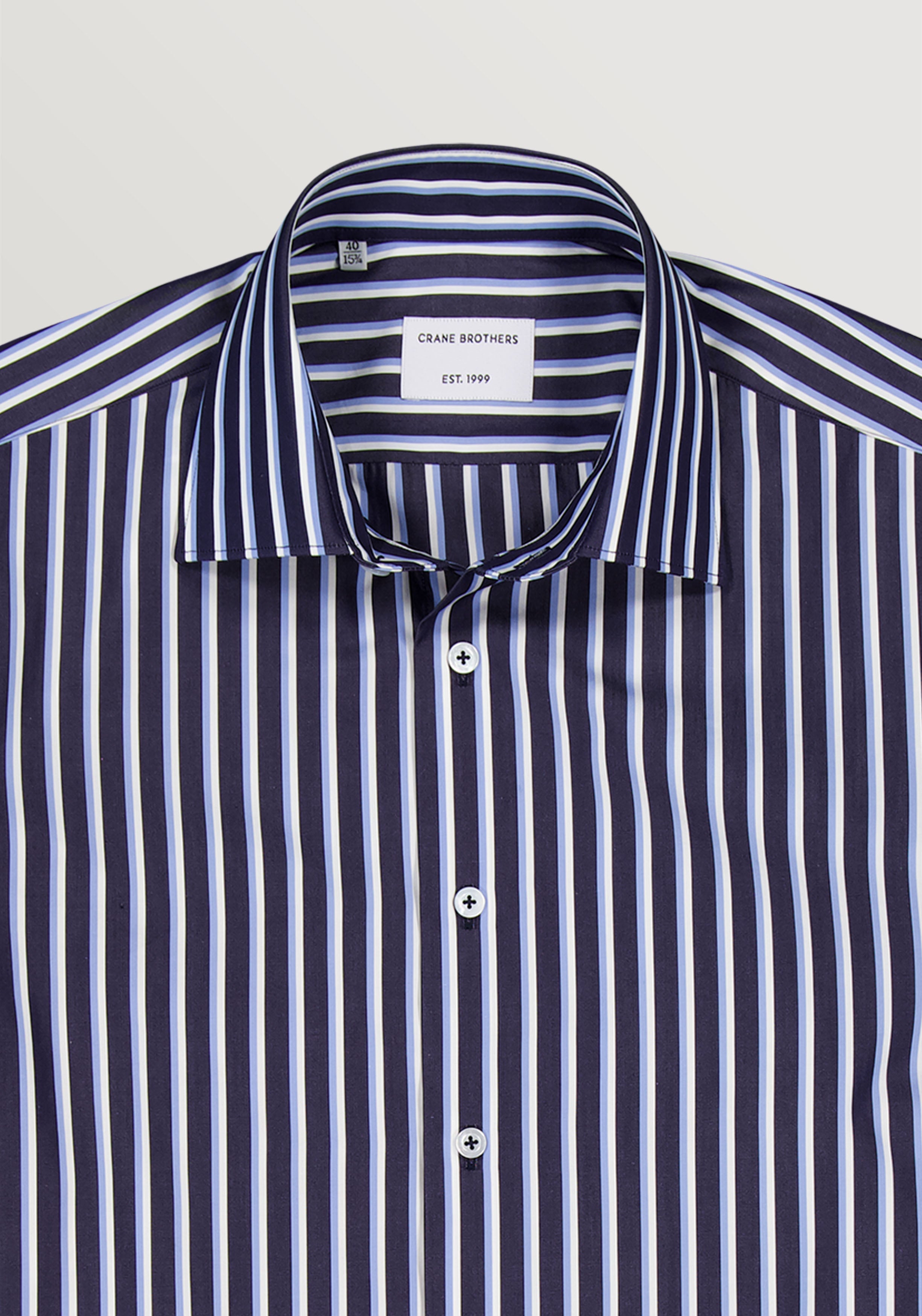 Winslow Shirt - Navy & Blue Stripe