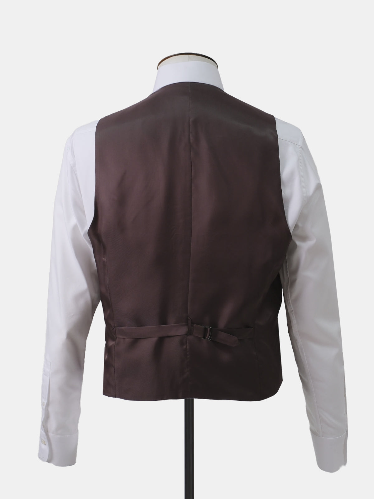 Chocolate Brown Linen Waistcoat - LUCKY LAST