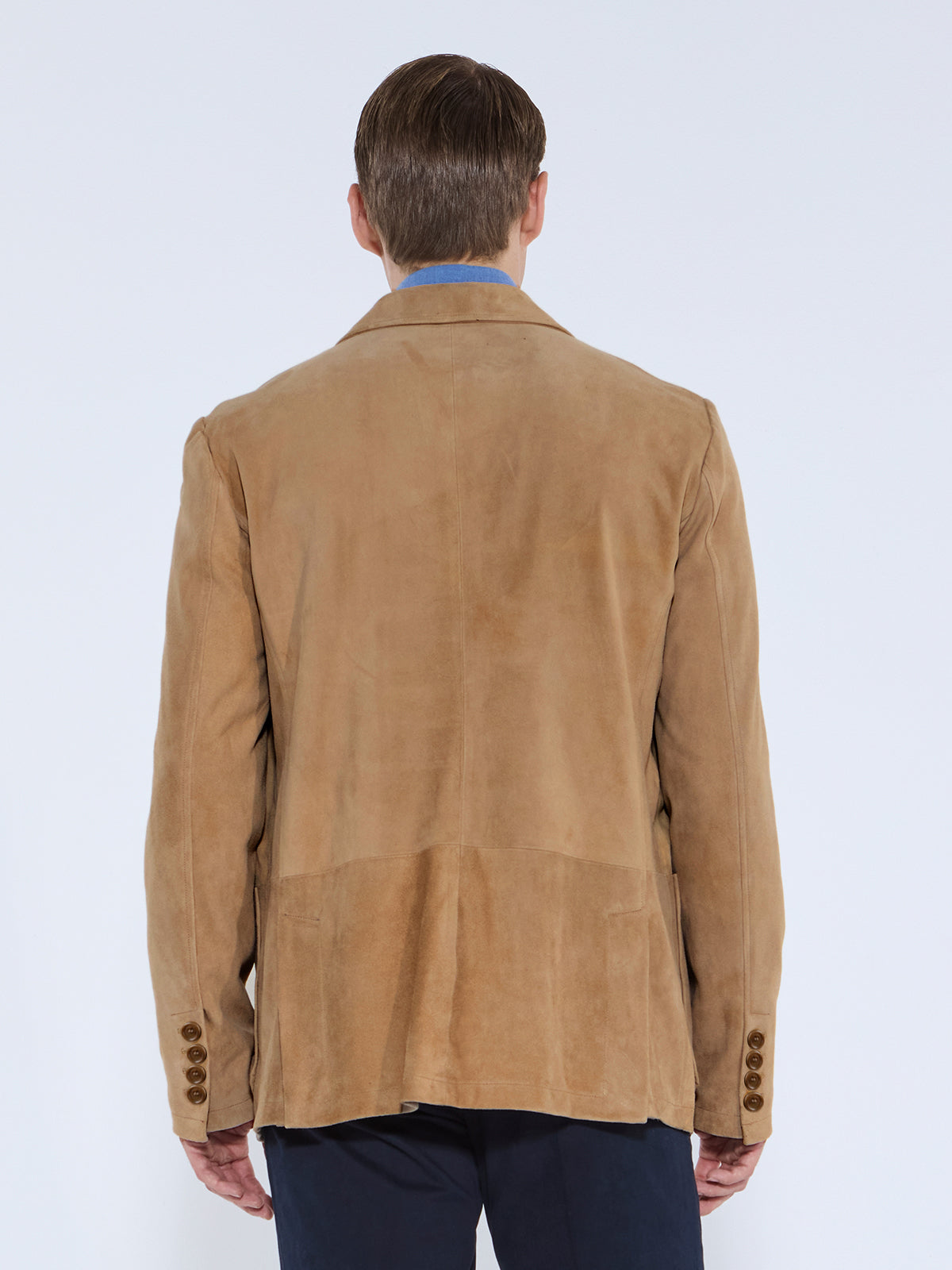 Walnut Suede Patch Pocket Jacket
