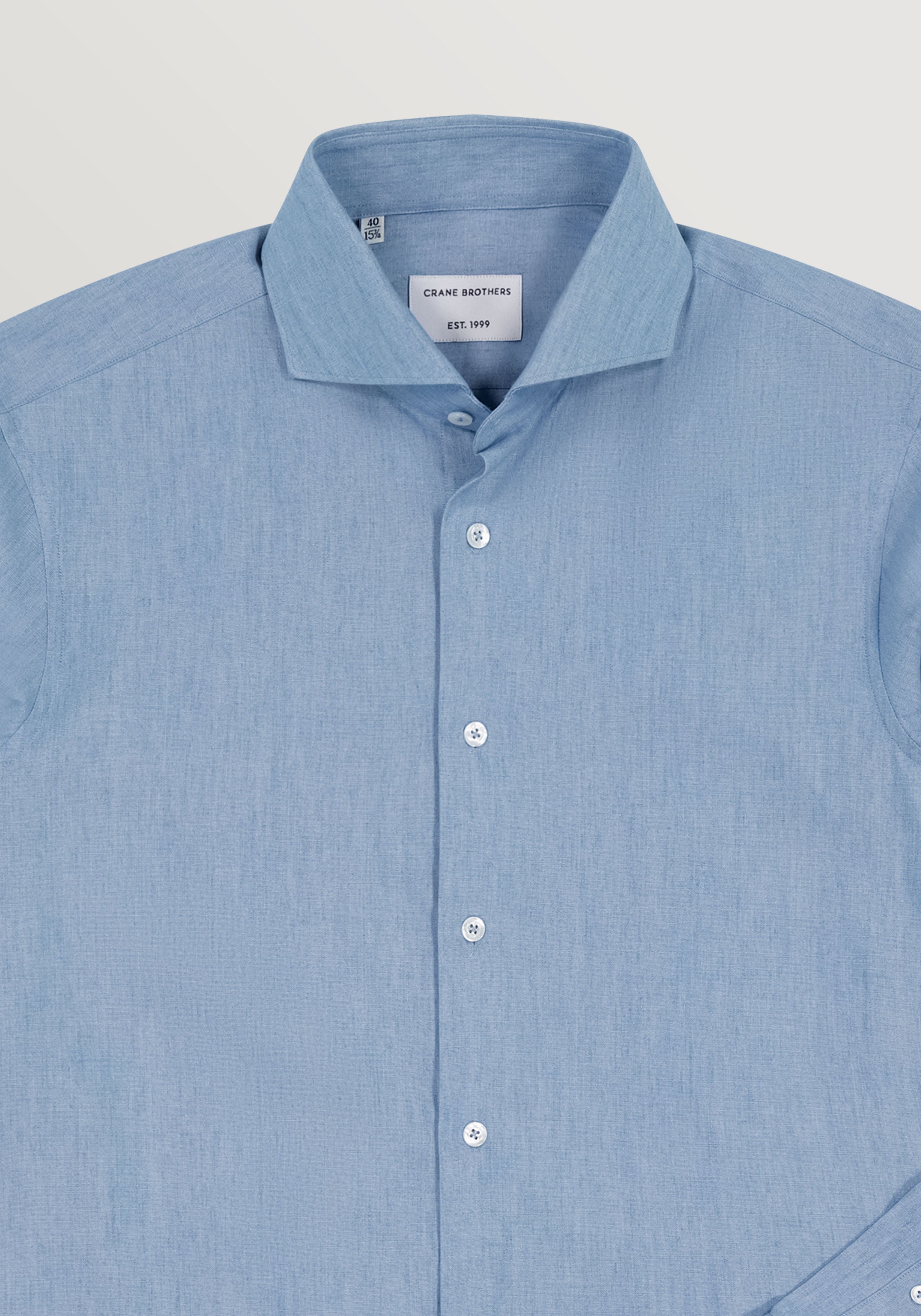 Washed Chambray Shirt – Light Blue | 