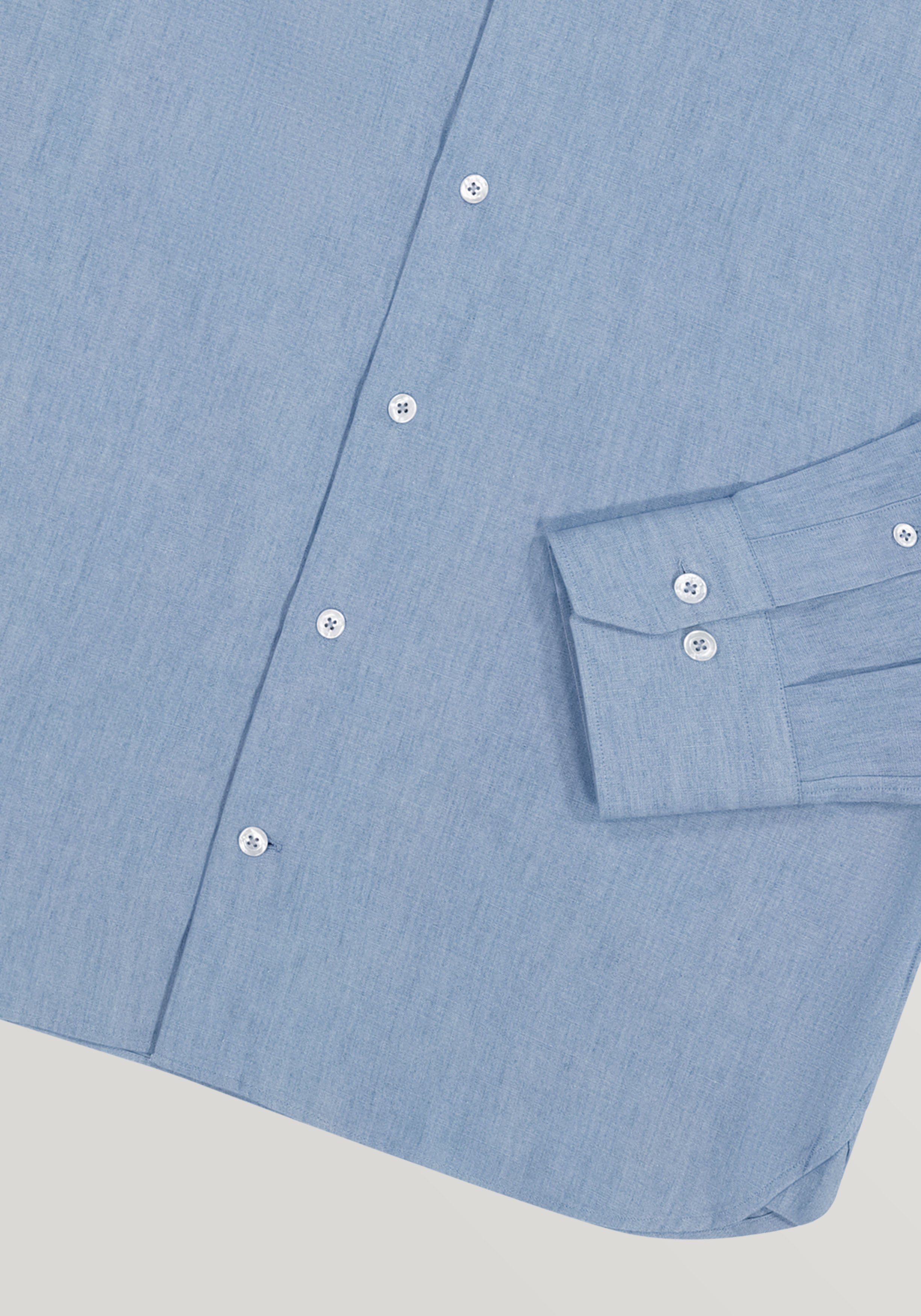 Washed Chambray Shirt – Light Blue