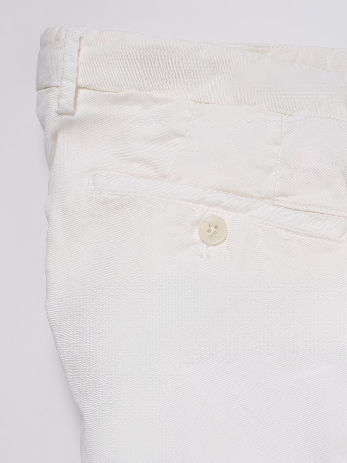 White Cotton Chino - LUCKY LAST