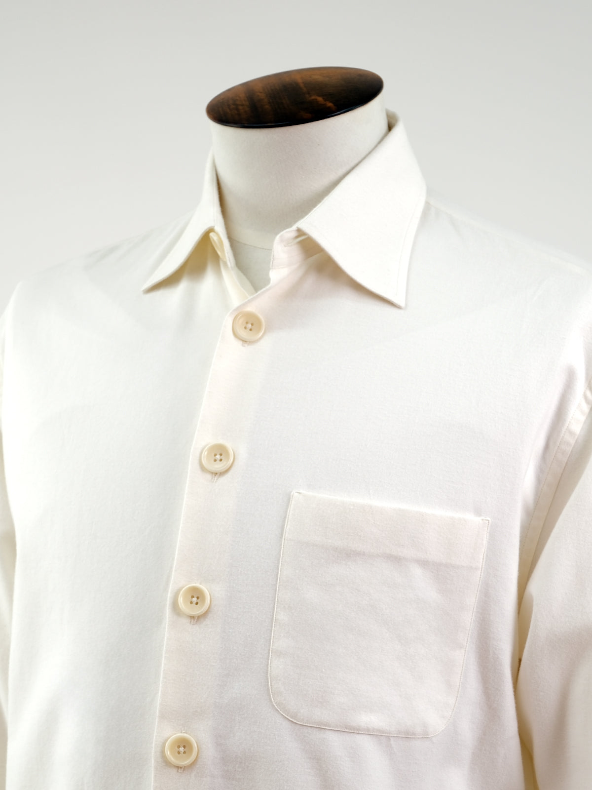 White Flannel Over Shirt Sample  - LUCKY LAST