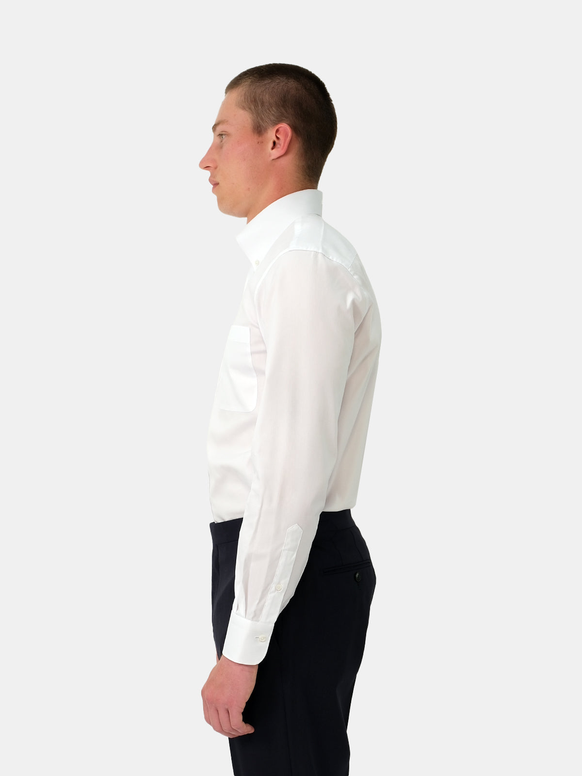 Lightweight Oxford  Button Down Shirt - White