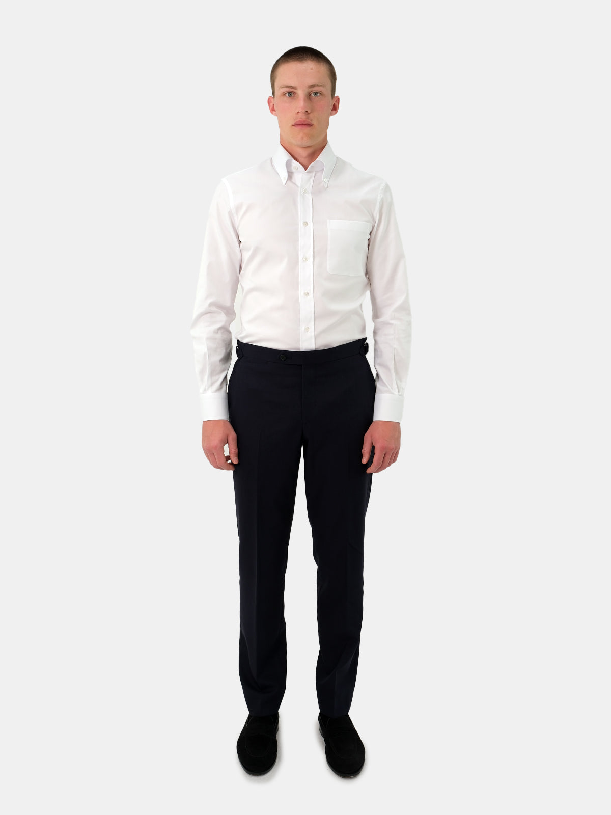Lightweight Oxford  Button Down Shirt - White