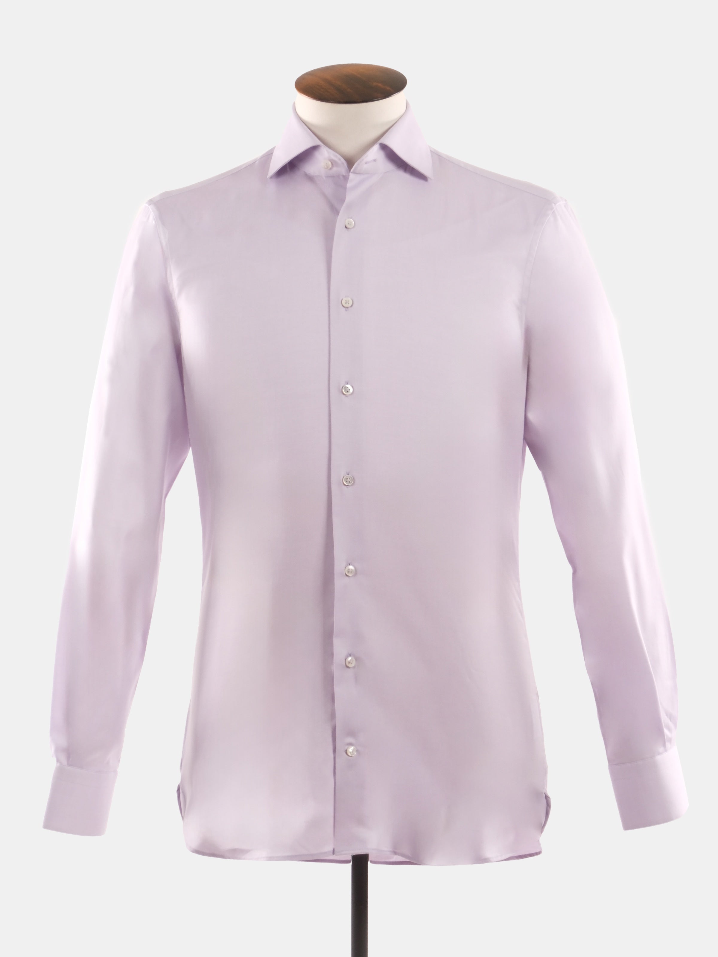 Windsor Pinpoint Cotton Cutaway Shirt - Periwinkle