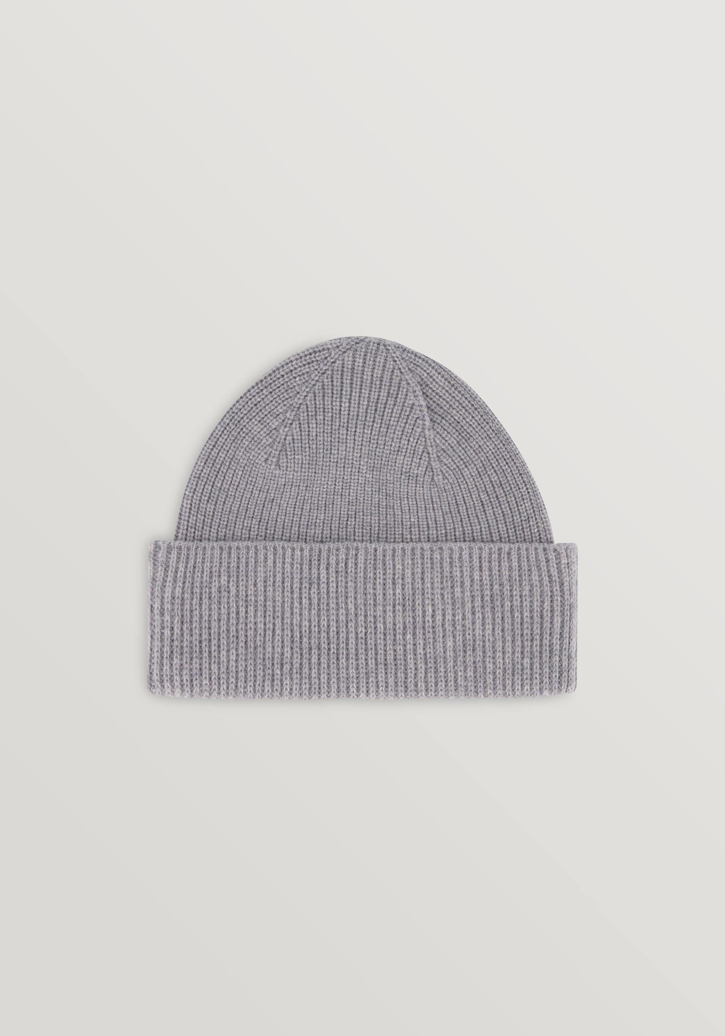 Wool & Cashmere Beanie - Heather Grey