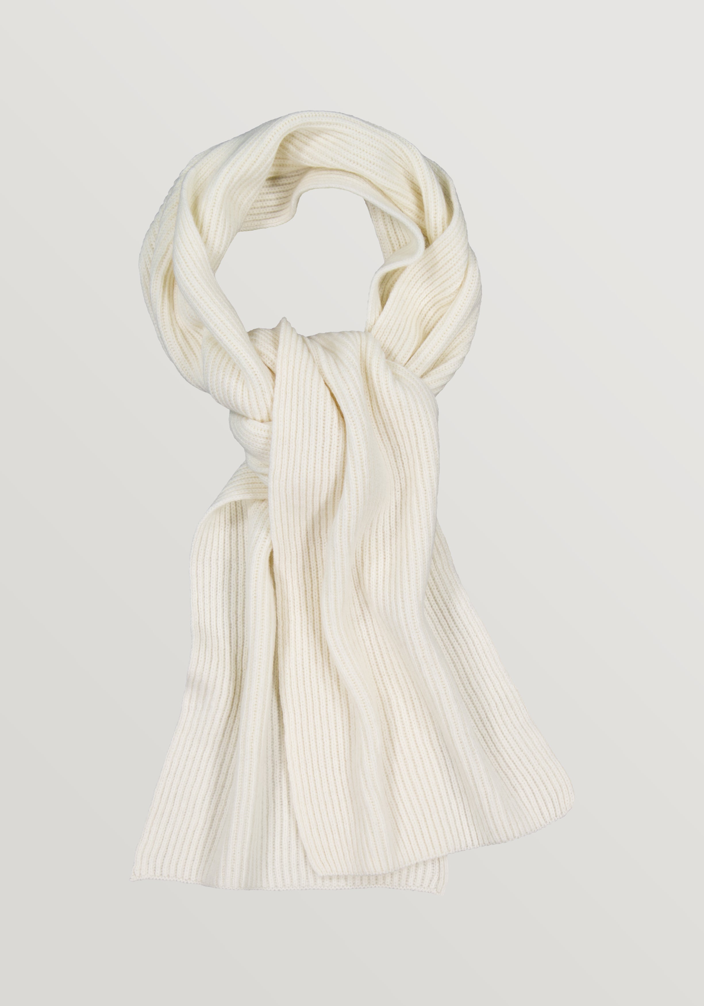 Wool & Cashmere Scarf - Ivory