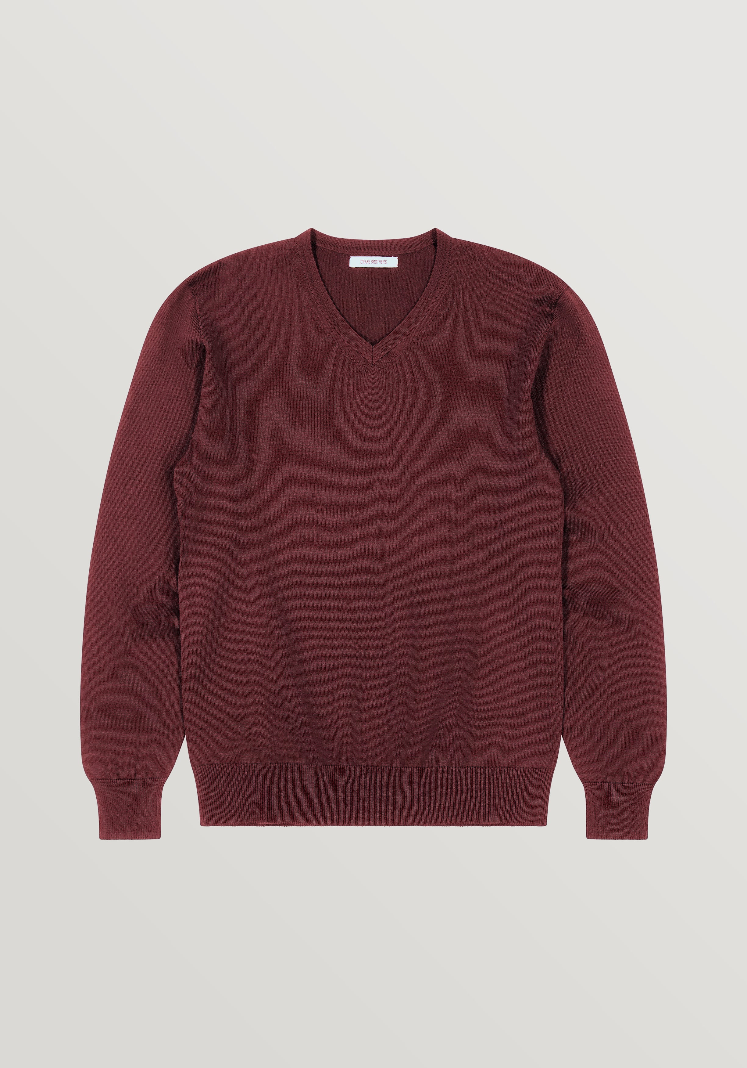Worlingham V Neck Sweater - Red