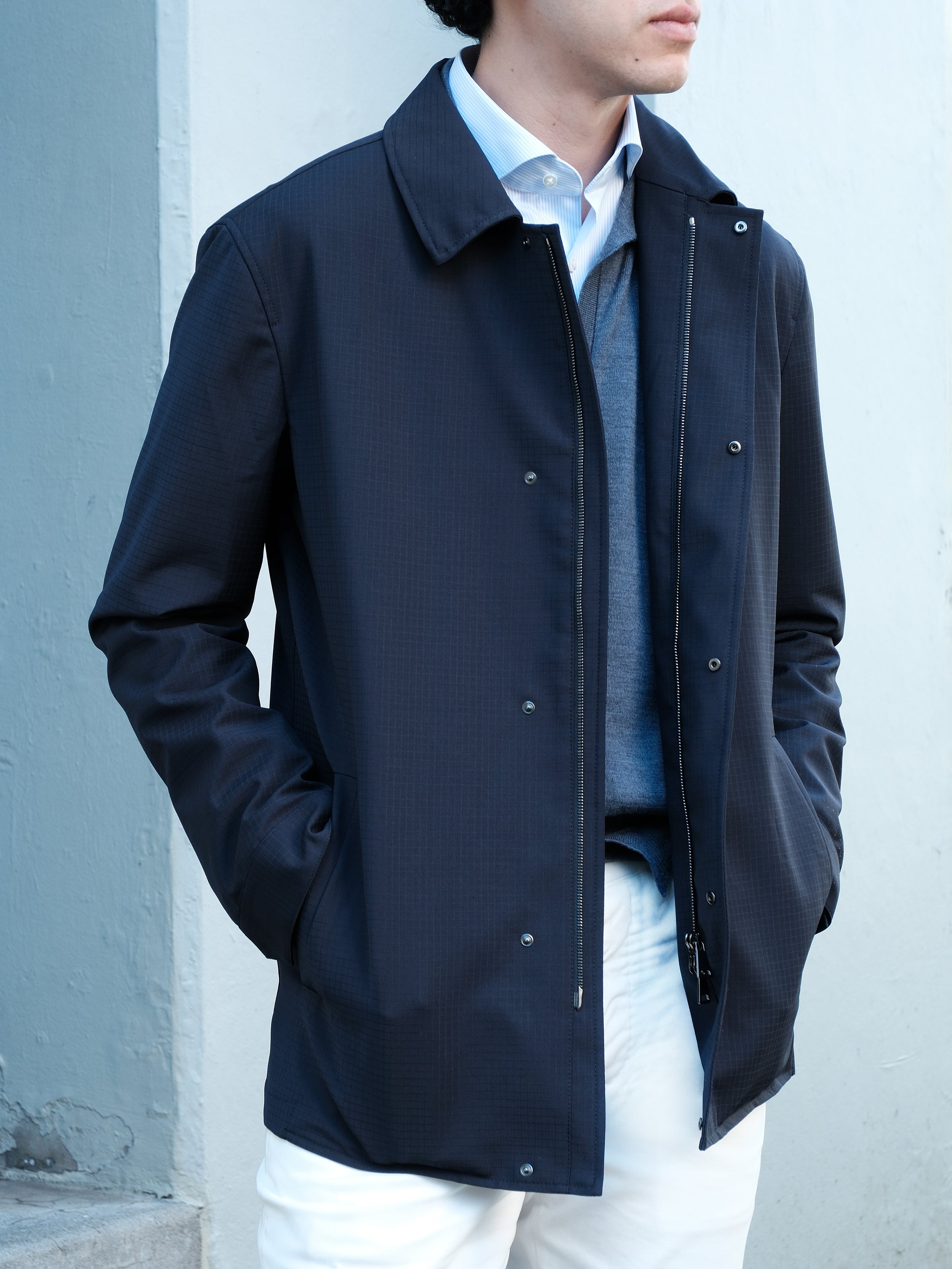 Zefiro Coat - Navy Ripstop