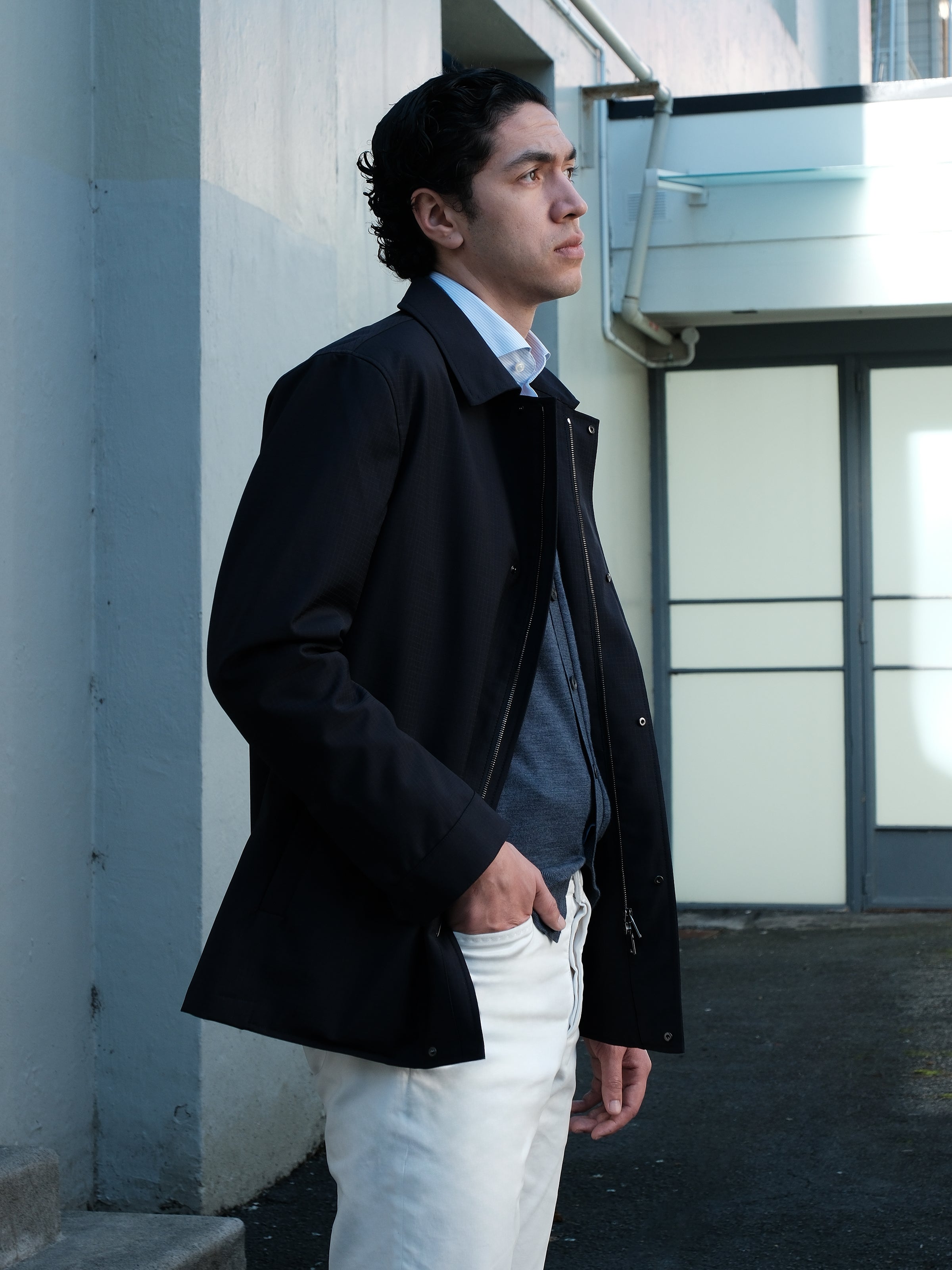 Zefiro Coat - Navy Ripstop