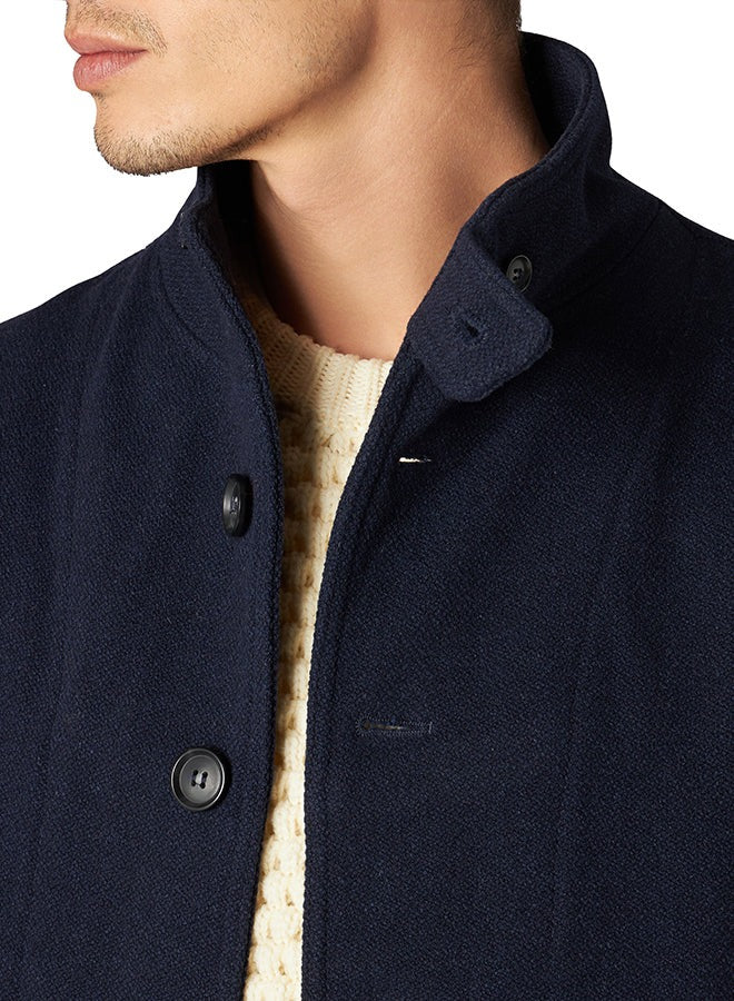 Fortela Seawolf Recycled Wool Jacket - Blue