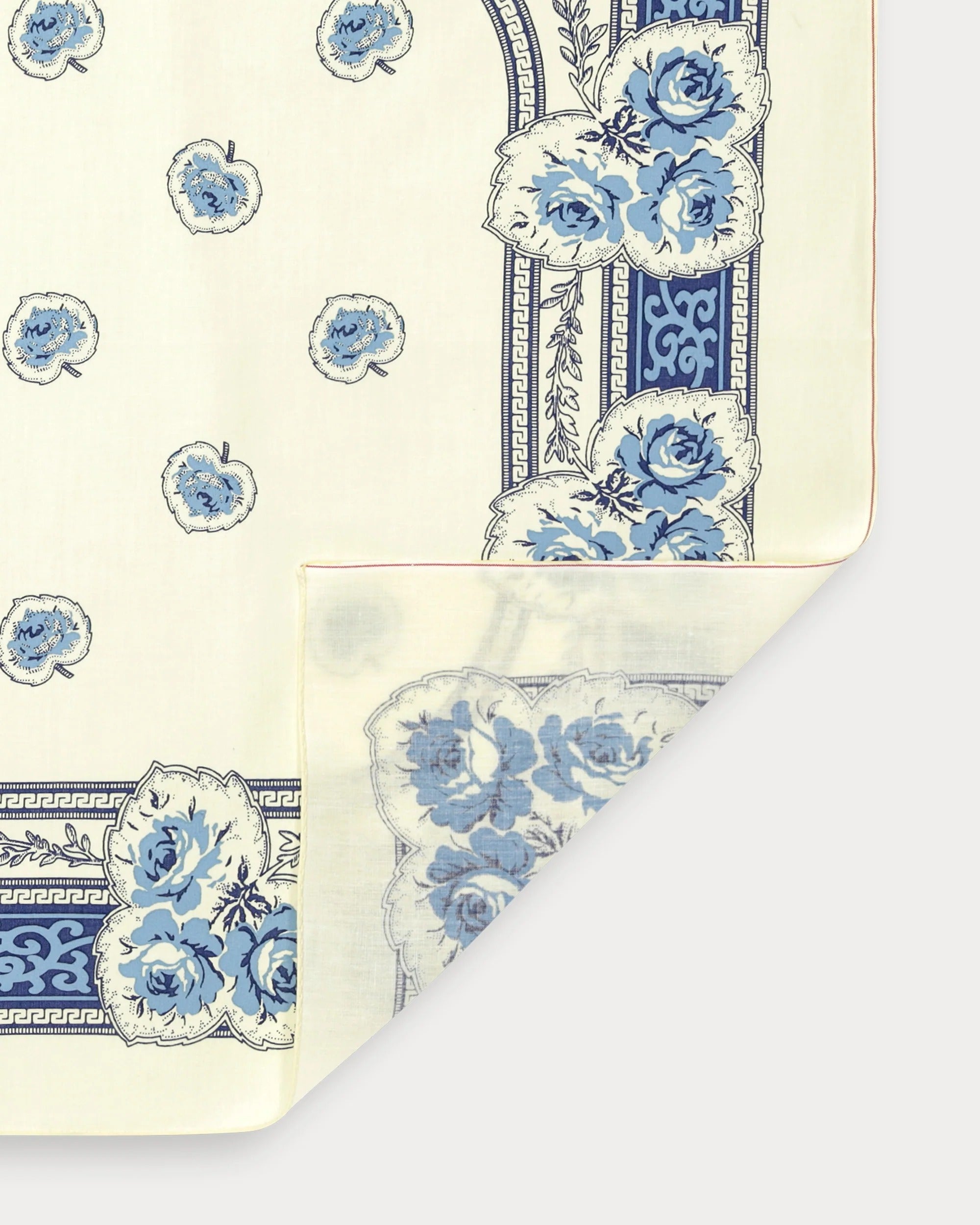 Fortela Printed Rose Bandana - Blue Rose