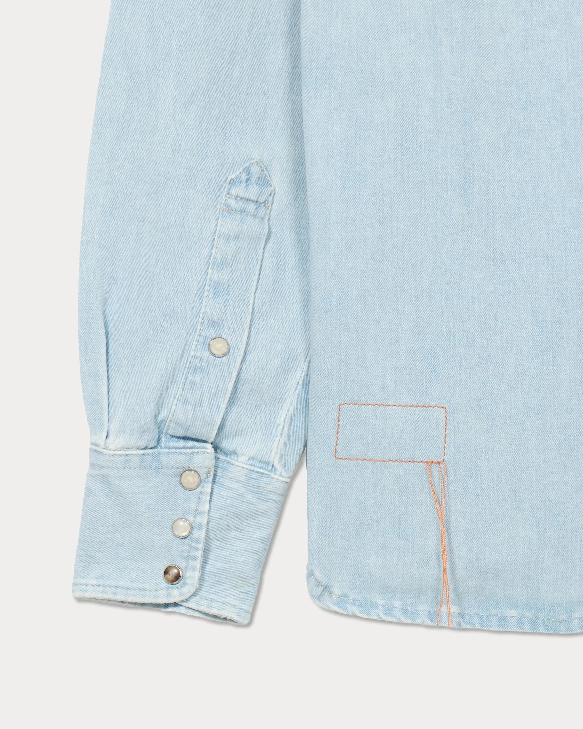 Fortela Denim Texan Shirt - Bleach Wash