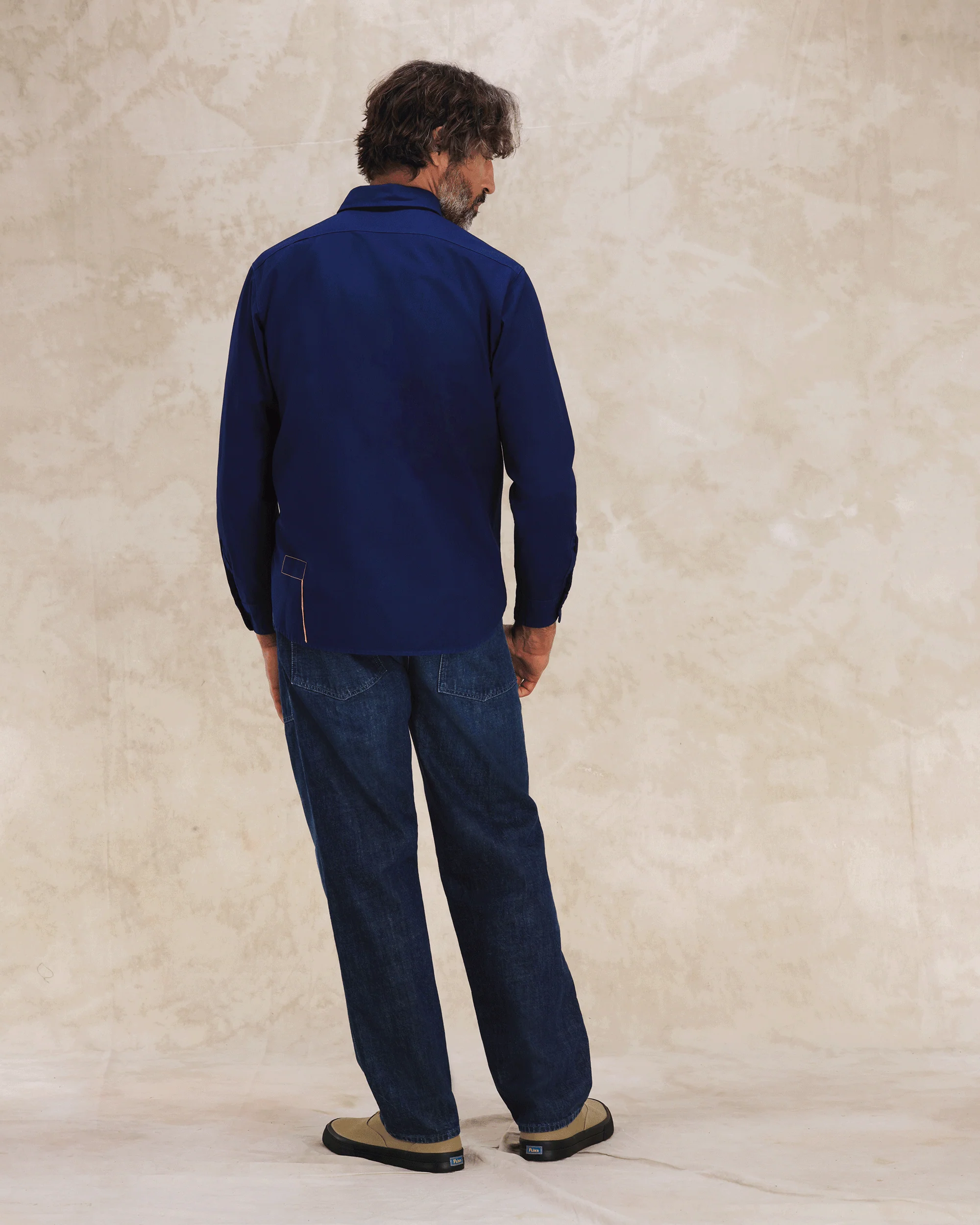 Fortela Twill Cotton Overshirt - Indigo
