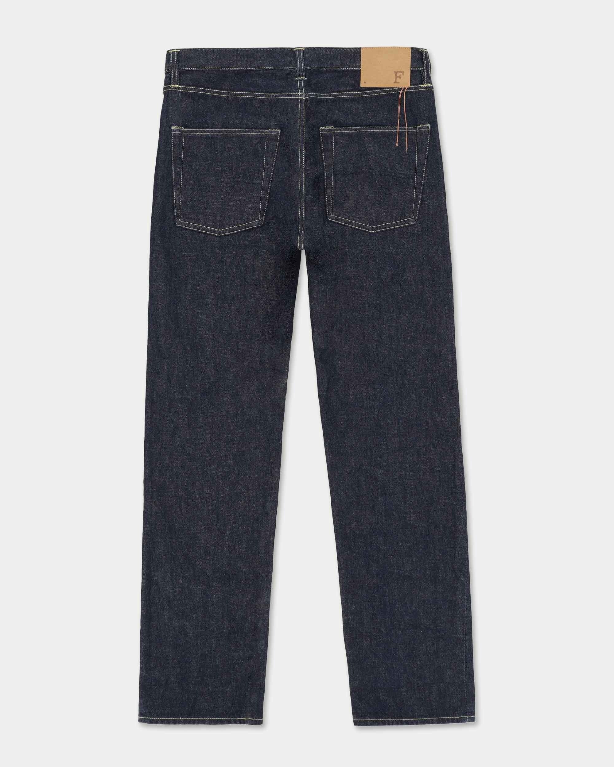 Fortela Selvedge Denim 5 Pocket Jeans - Indigo Rinse