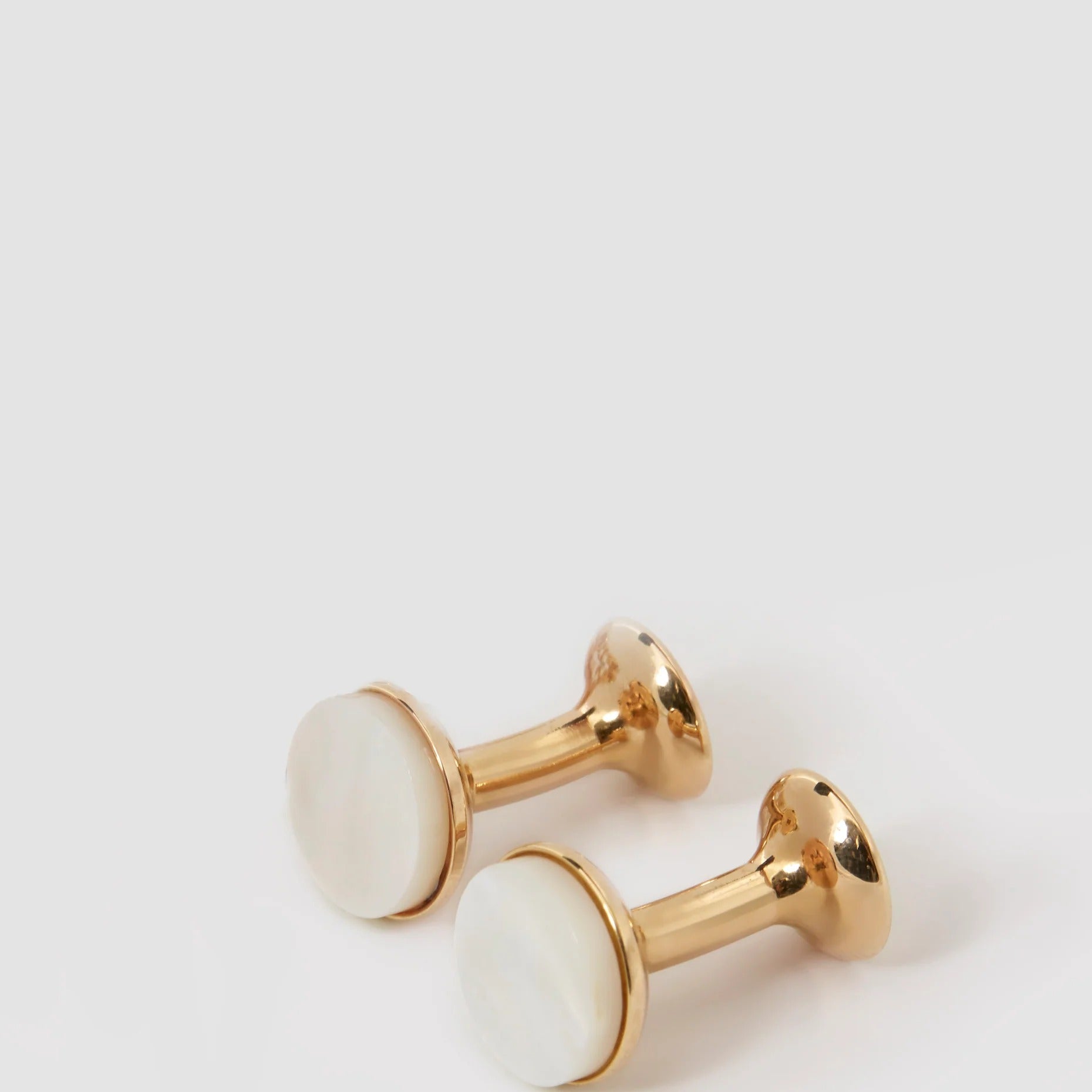 Codis Maya Gold Bow Cufflinks - Mother of Pearl