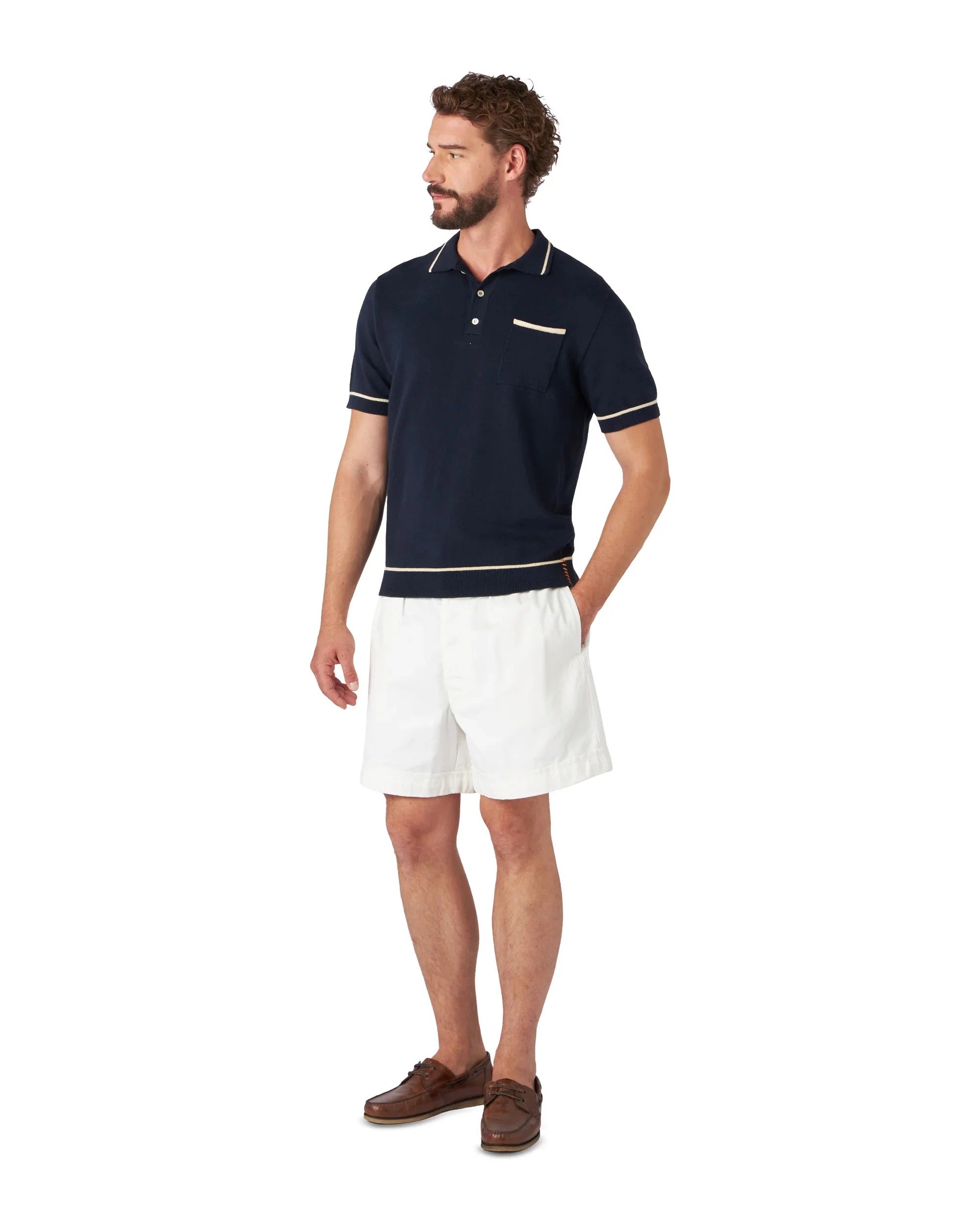 Fortela Herrison Short Sleeve Polo - Blue