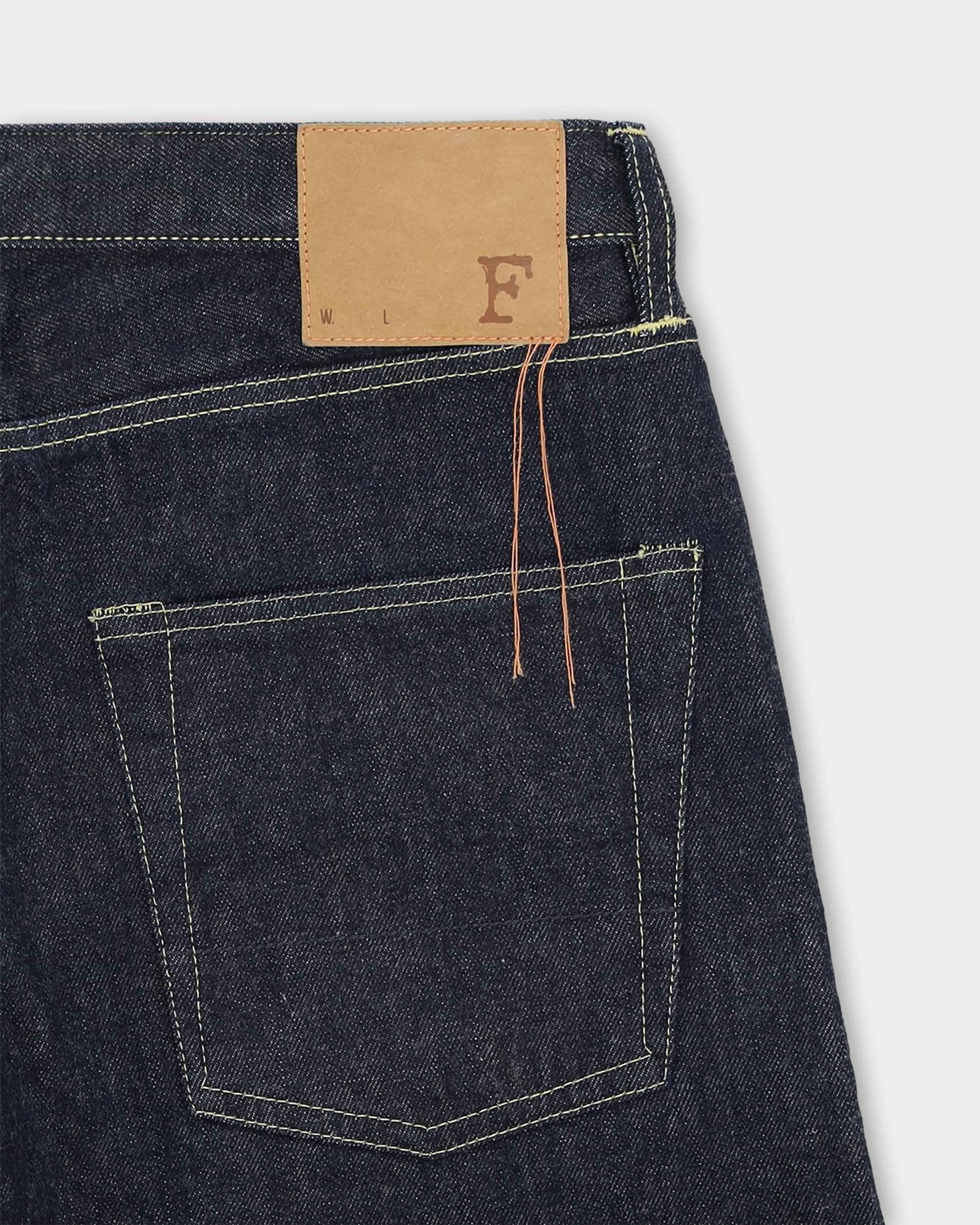 Fortela Selvedge Denim 5 Pocket Jeans - Indigo Rinse