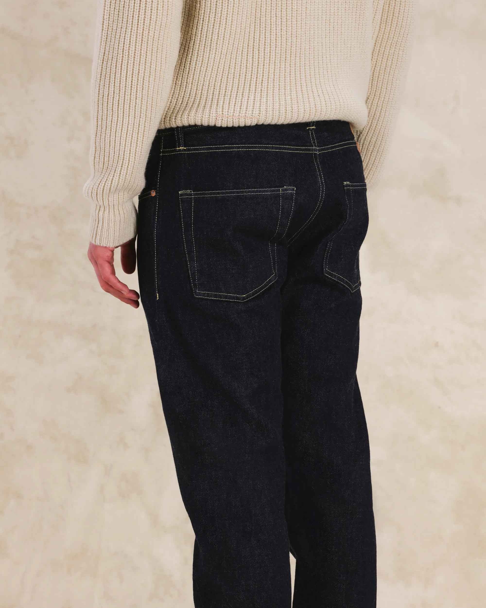 Fortela Selvedge Denim 5 Pocket Jeans - Indigo Rinse