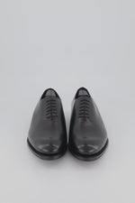 Leather Whole Cut Oxford Shoe - Black