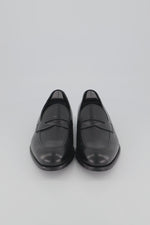 Box Calf Leather Flex Penny Loafer - Black
