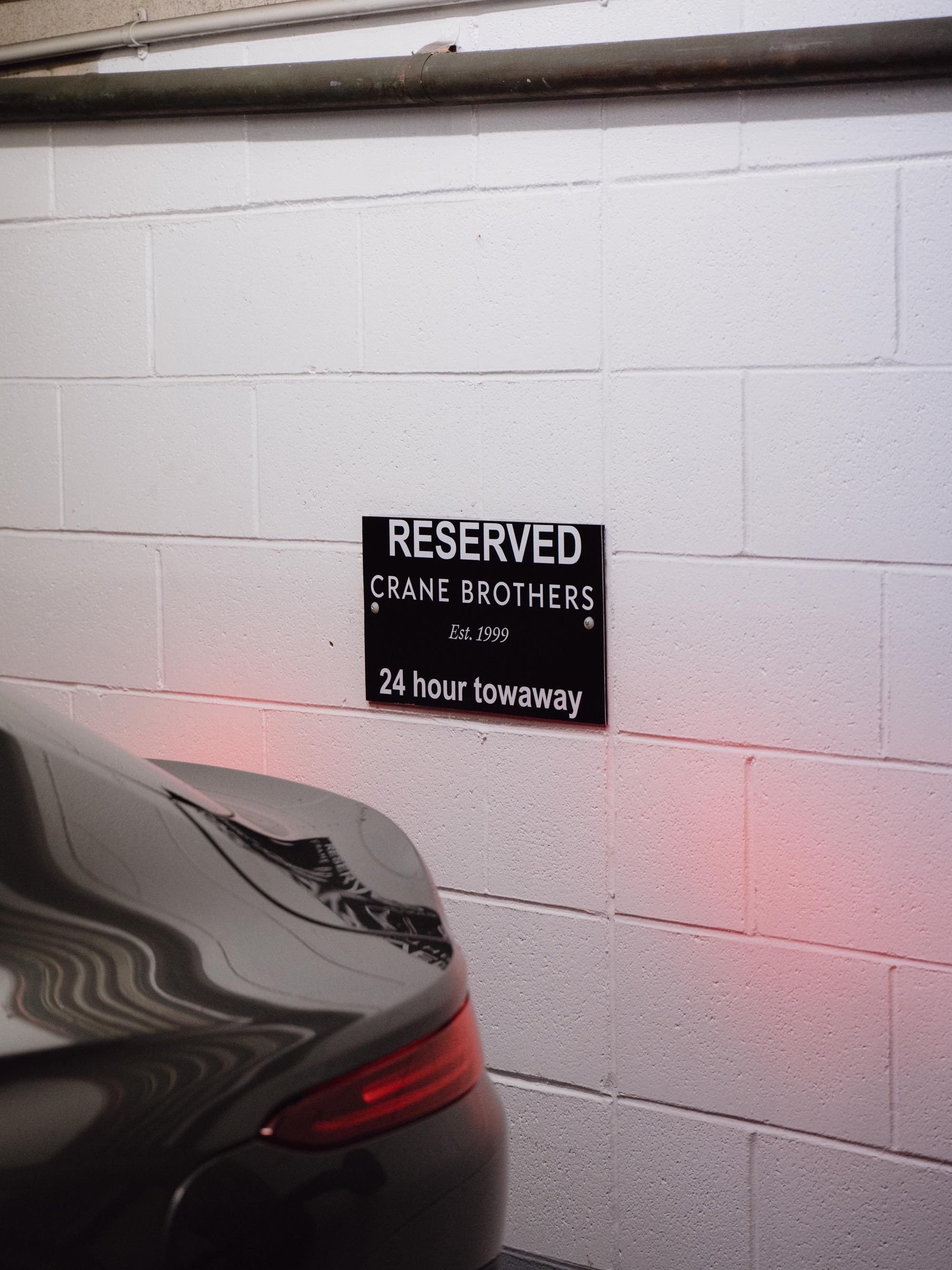 Crane Brothers | Personalised Parking Now Available
