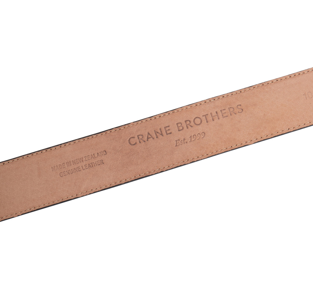 Brown Suede 35mm Belt - Solid Brass Buckle - Lucky Last